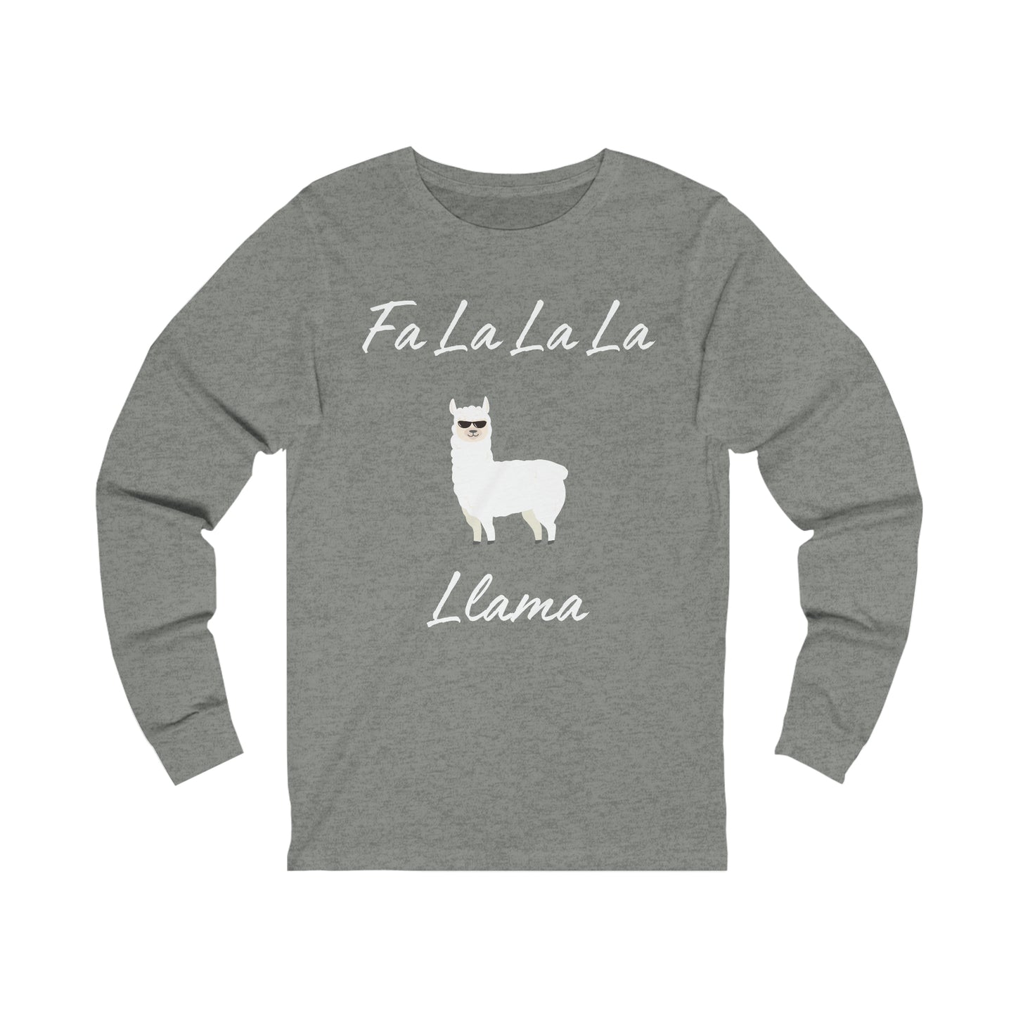 Fa La La La Llama Extra Soft Unisex Jersey Long Sleeve Tee