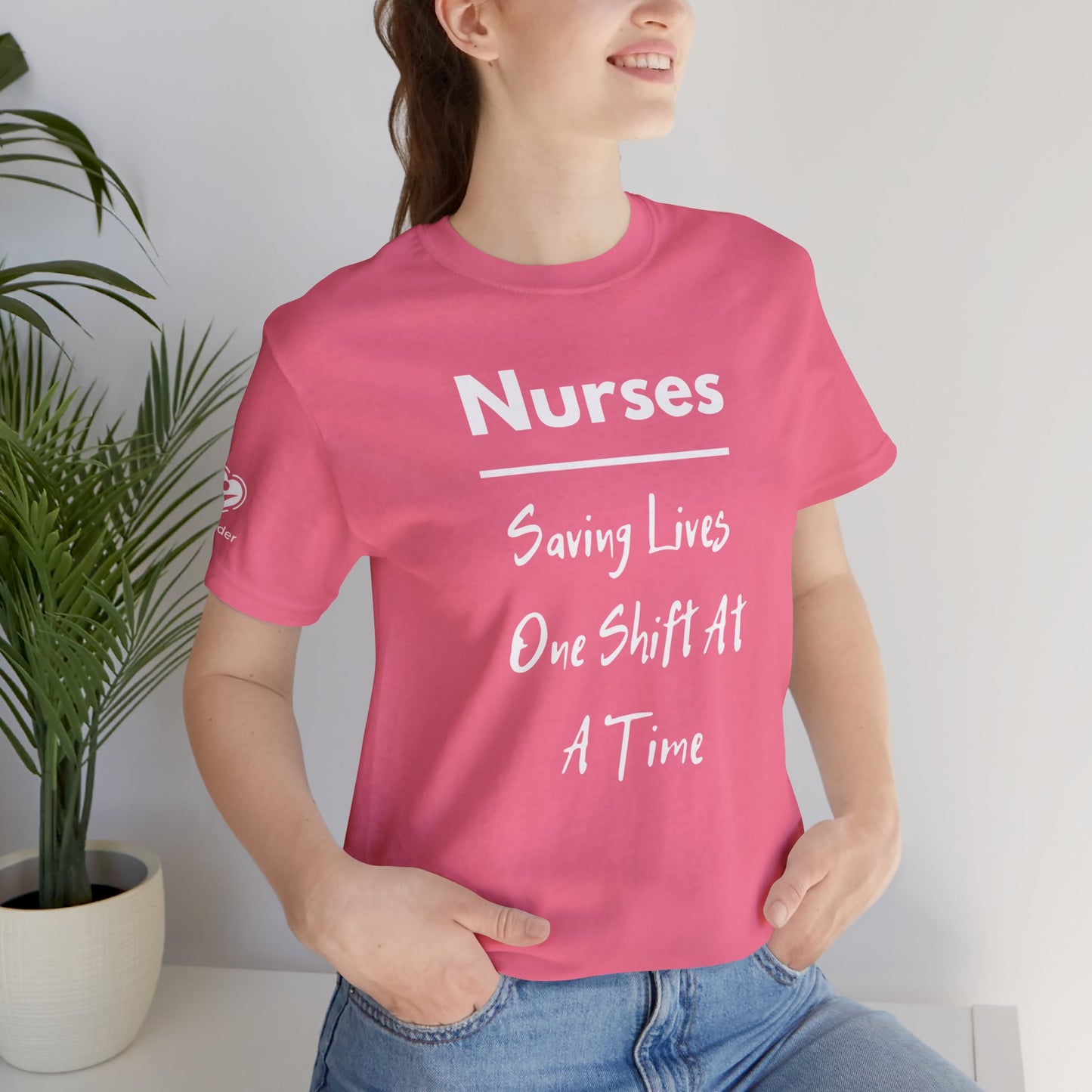 Nurses Saving Lives Extra Soft Unisex Jersey Short Sleeve Tee
