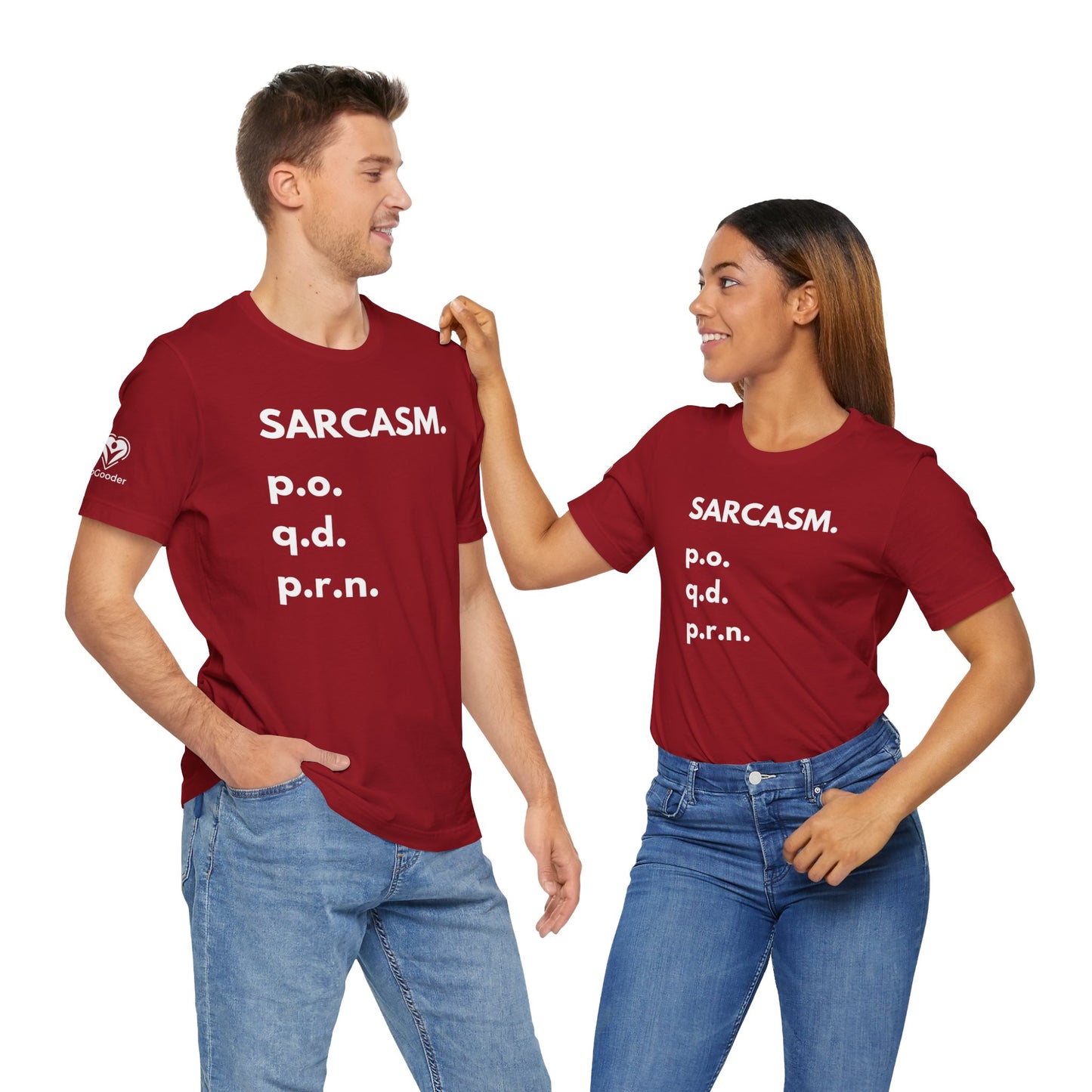 Sarcasm PO-QD-PRN Extra Soft Unisex Jersey Short Sleeve Tee