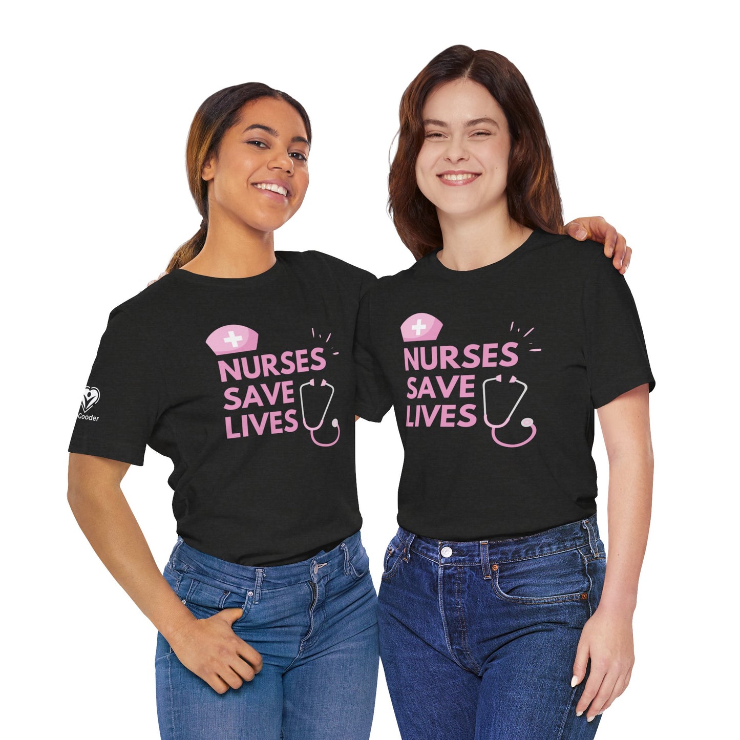 Nurses Save Lives - Pink Extra Soft Unisex Jersey Short Sleeve Tee