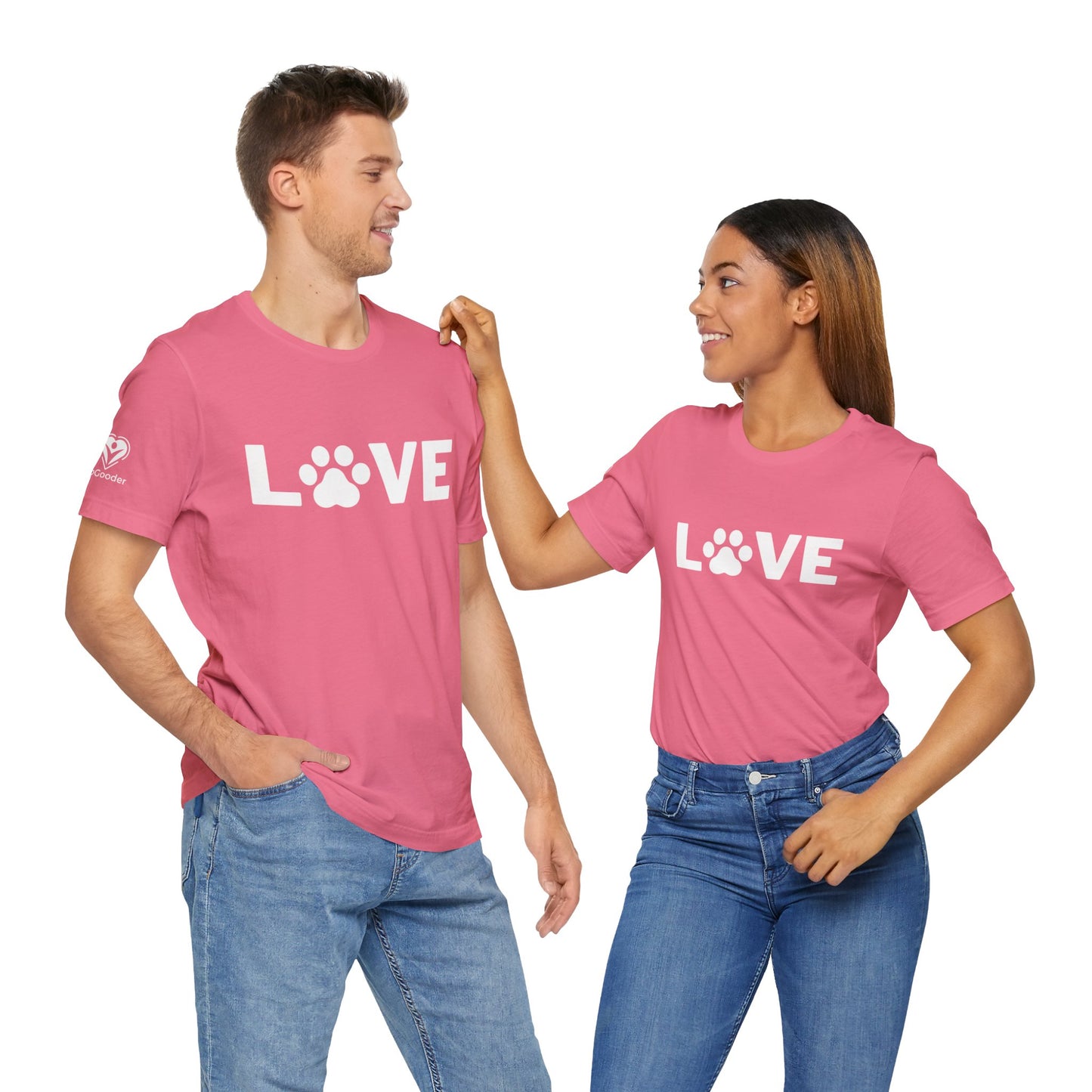 Love Dog Paw Extra Soft Unisex Jersey Short Sleeve Tee