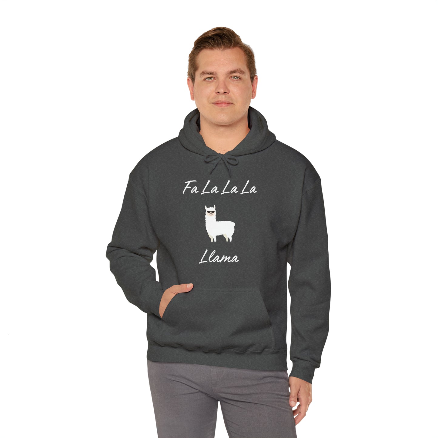 Fa La La La Llama Unisex Heavy Blend™ Hooded Sweatshirt