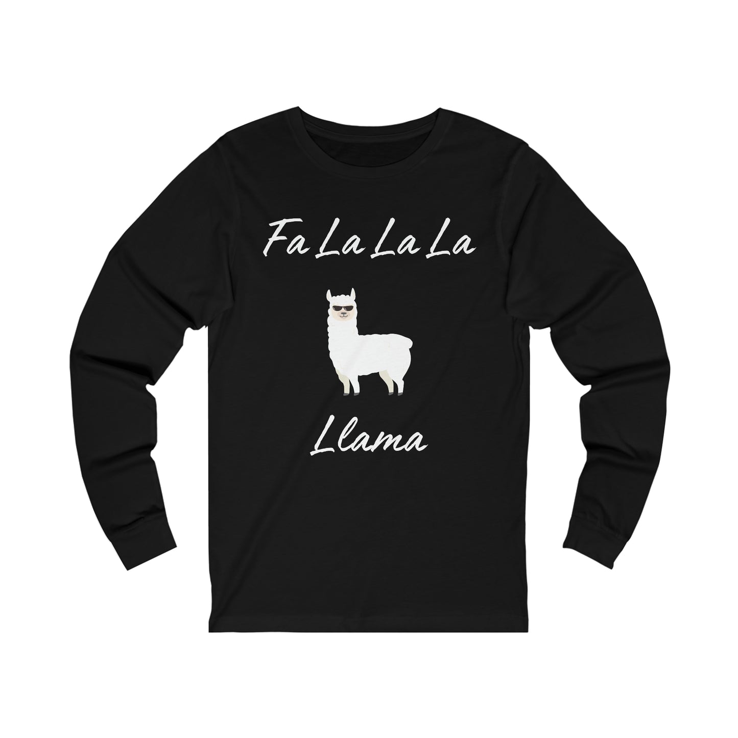 Fa La La La Llama Extra Soft Unisex Jersey Long Sleeve Tee