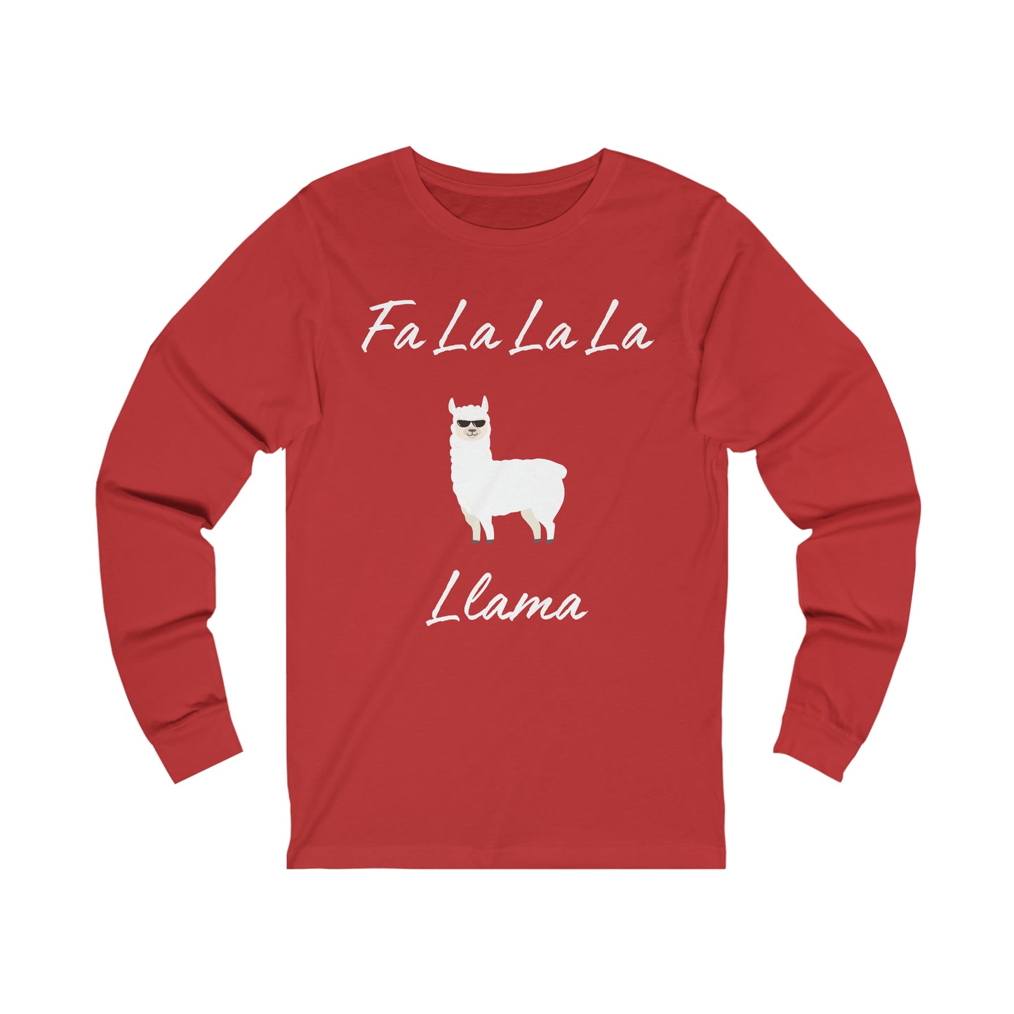 Fa La La La Llama Extra Soft Unisex Jersey Long Sleeve Tee