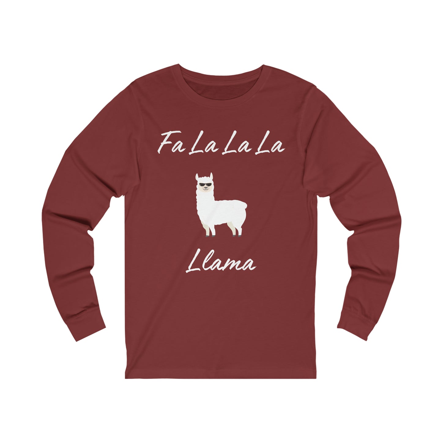 Fa La La La Llama Extra Soft Unisex Jersey Long Sleeve Tee