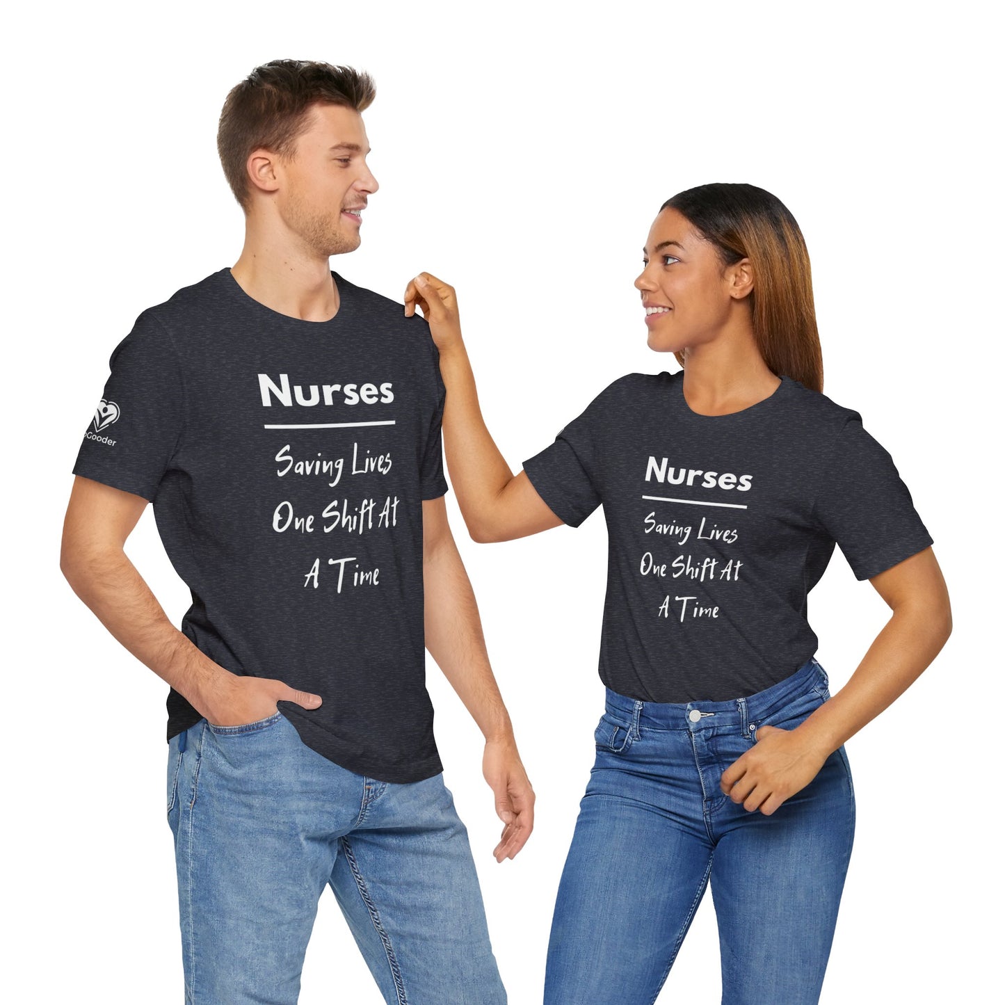 Nurses Saving Lives Extra Soft Unisex Jersey Short Sleeve Tee