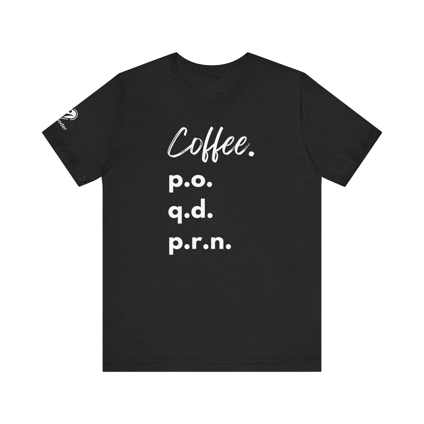 Coffee Script PO-QD-PRN Extra Soft Unisex Jersey Short Sleeve Tee