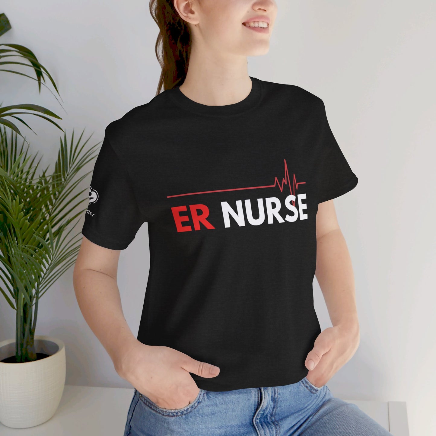 ER Nurse EKG Extra Soft Unisex Jersey Short Sleeve Tee