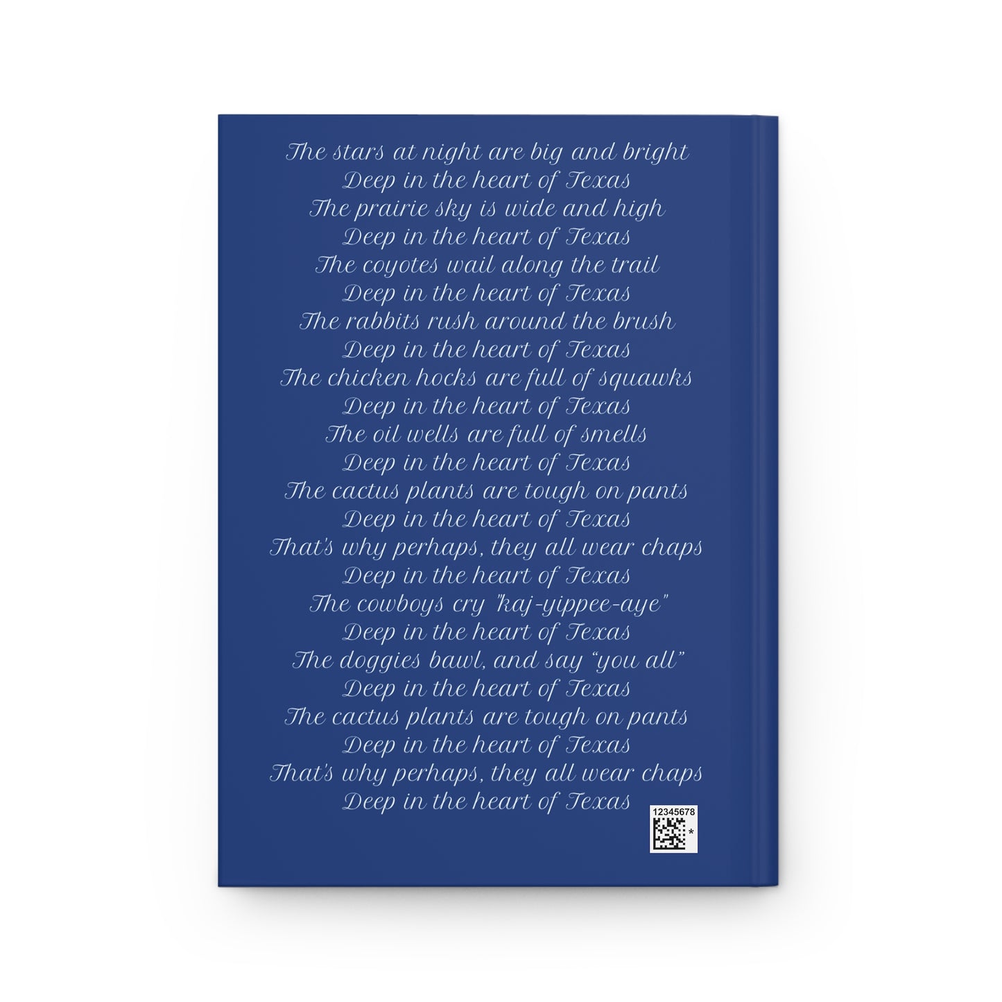 Heart of Texas Hardcover Journal Matte - Dark Blue
