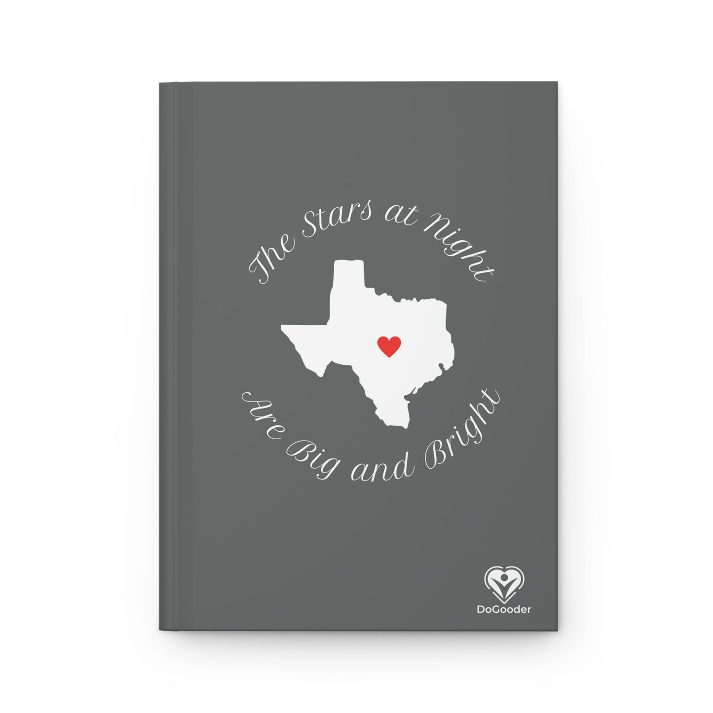 Heart of Texas Hardcover Journal Matte - Dark Grey