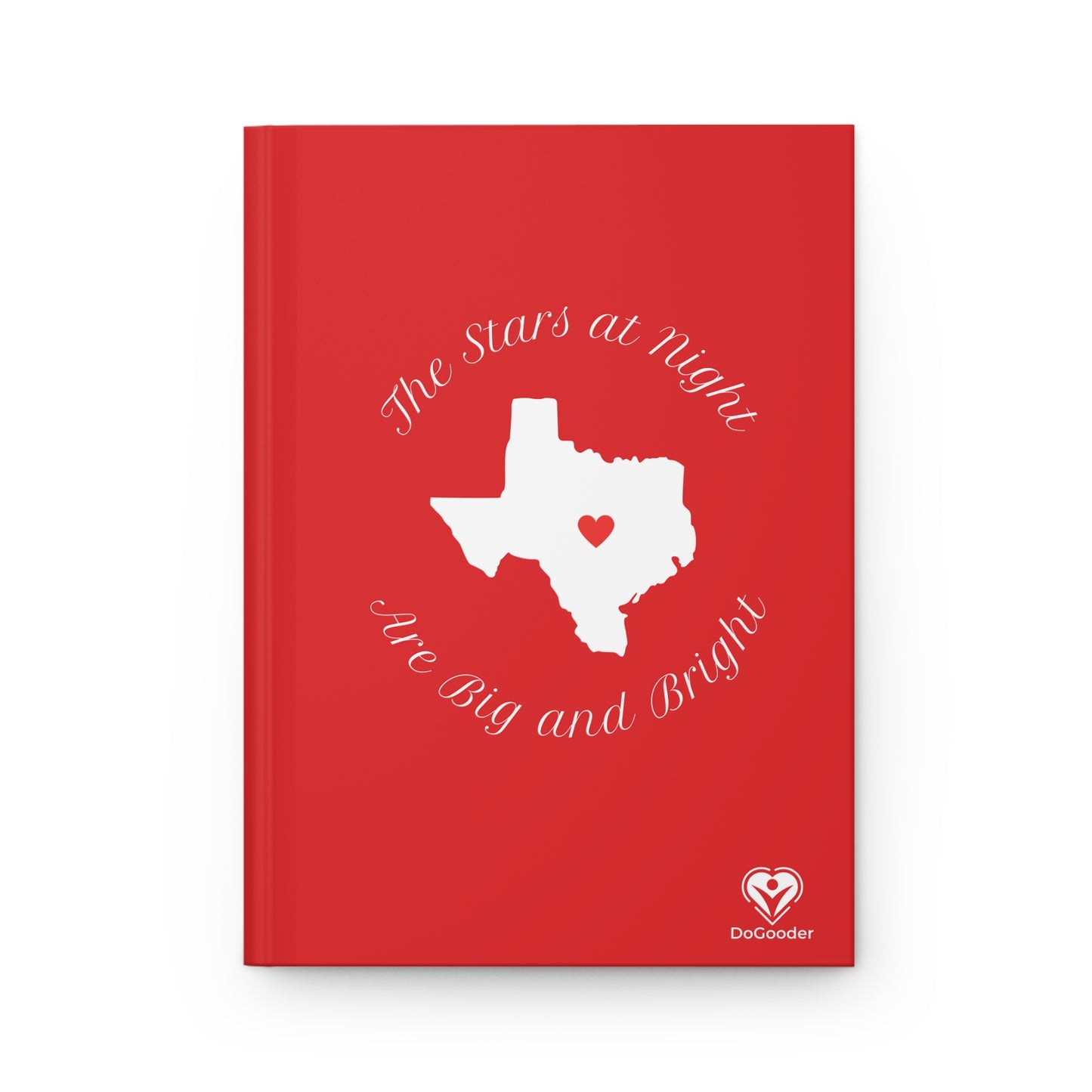 Heart of Texas Hardcover Journal Matte - Red