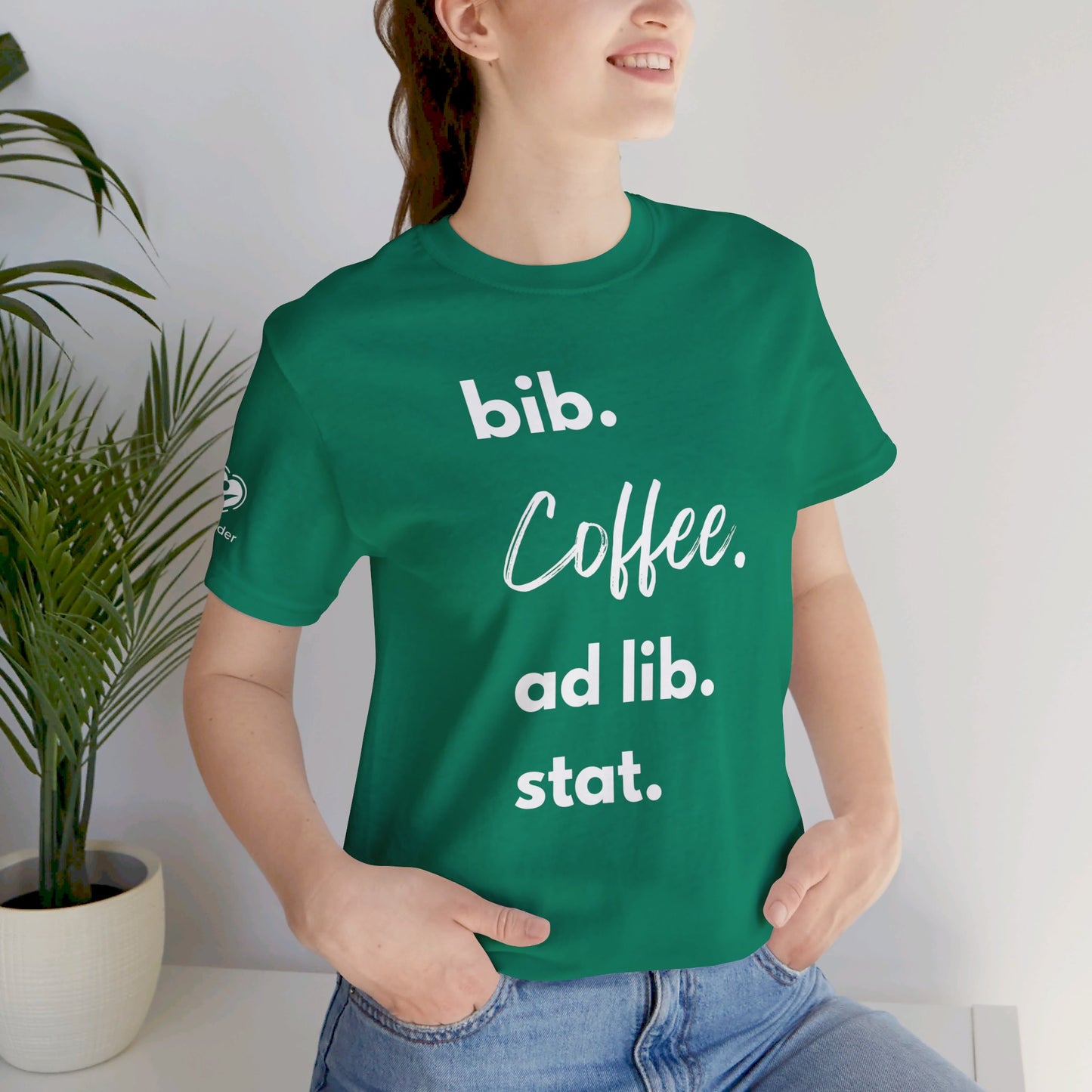 Coffee Script bib-ad lib-stat Extra Soft Unisex Jersey Short Sleeve Tee