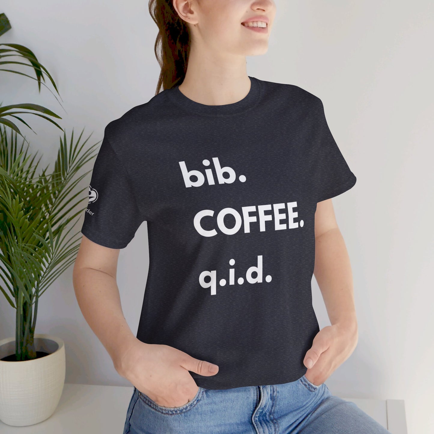 Coffee bib-qid Extra Soft Unisex Jersey Short Sleeve Tee