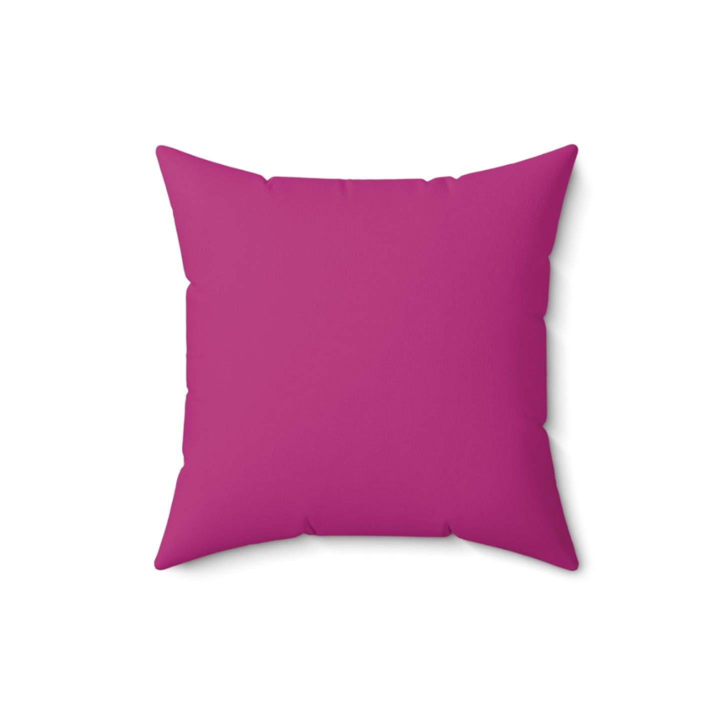 Feeling Nice With Pumpkin Spice Spun Polyester Square Pillow - Dark Pink