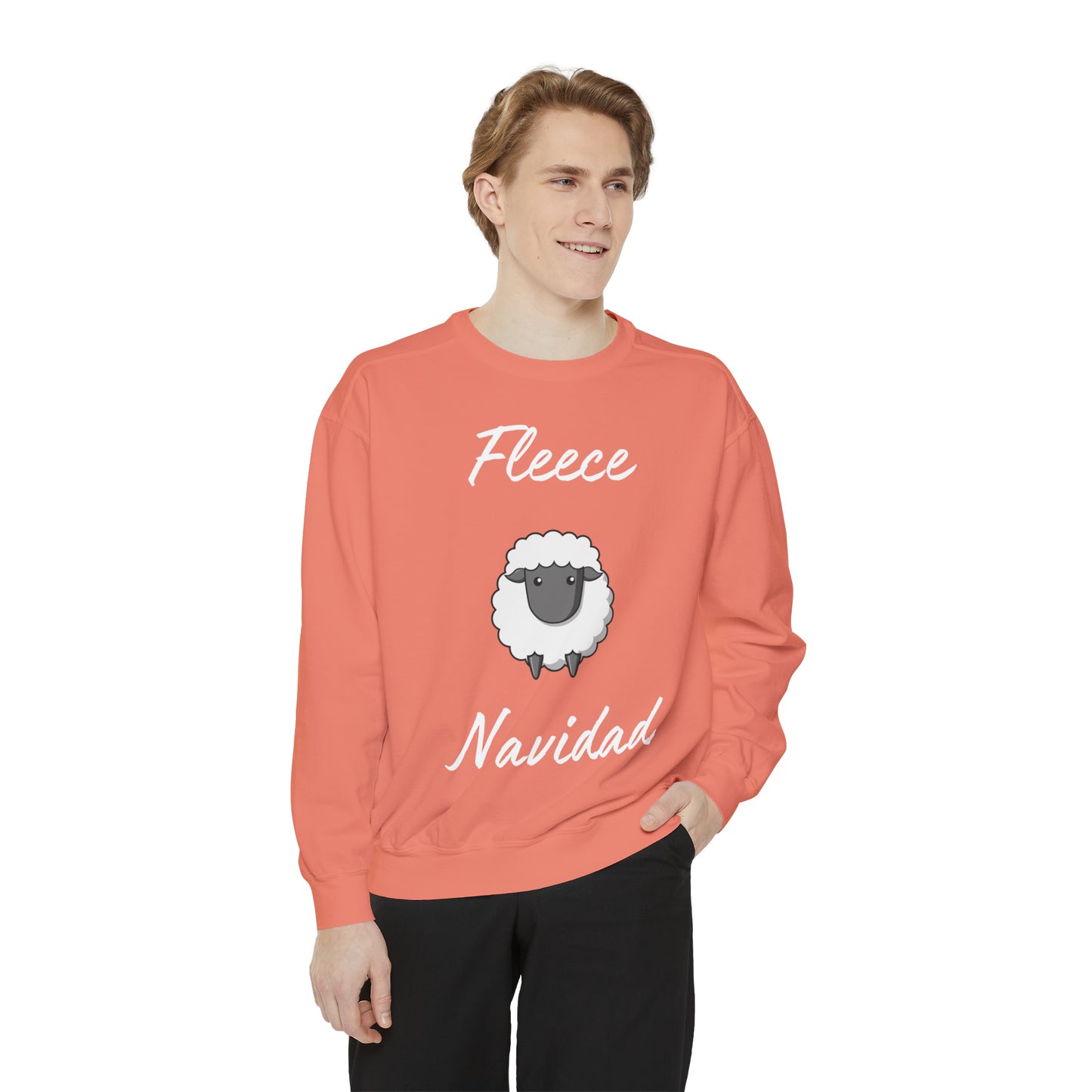 Fleece Navidad Unisex Garment-Dyed Sweatshirt