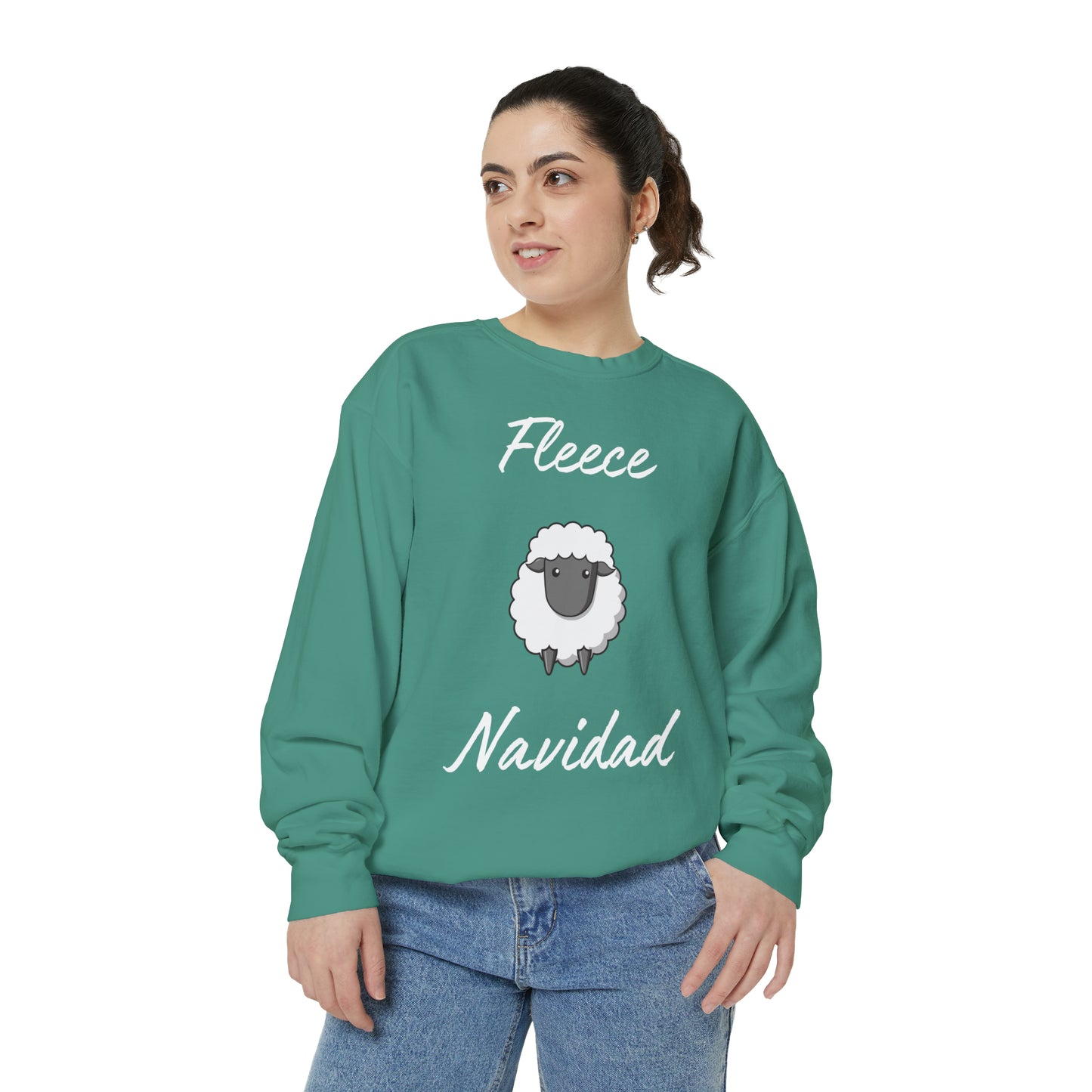 Fleece Navidad Unisex Garment-Dyed Sweatshirt