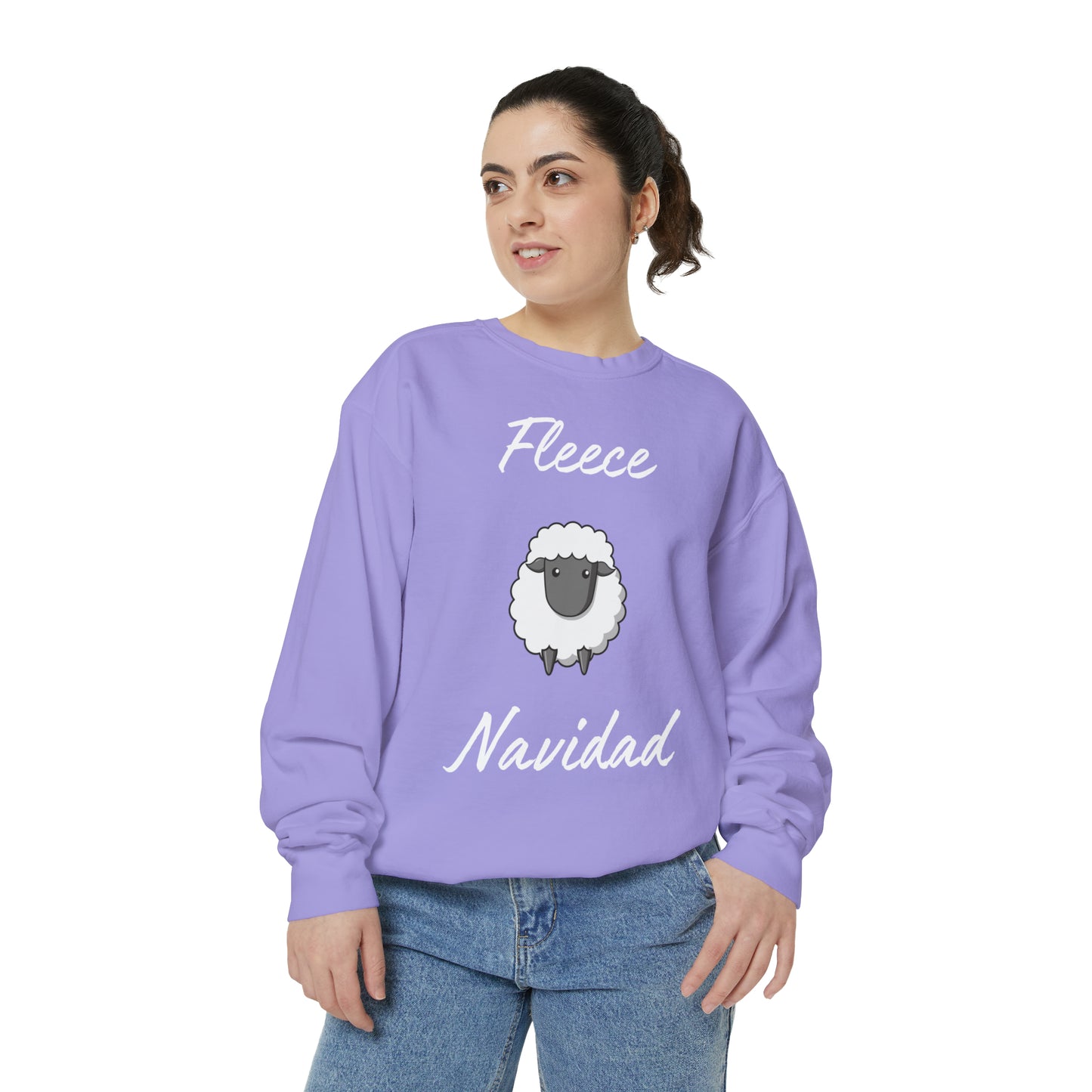 Fleece Navidad Unisex Garment-Dyed Sweatshirt