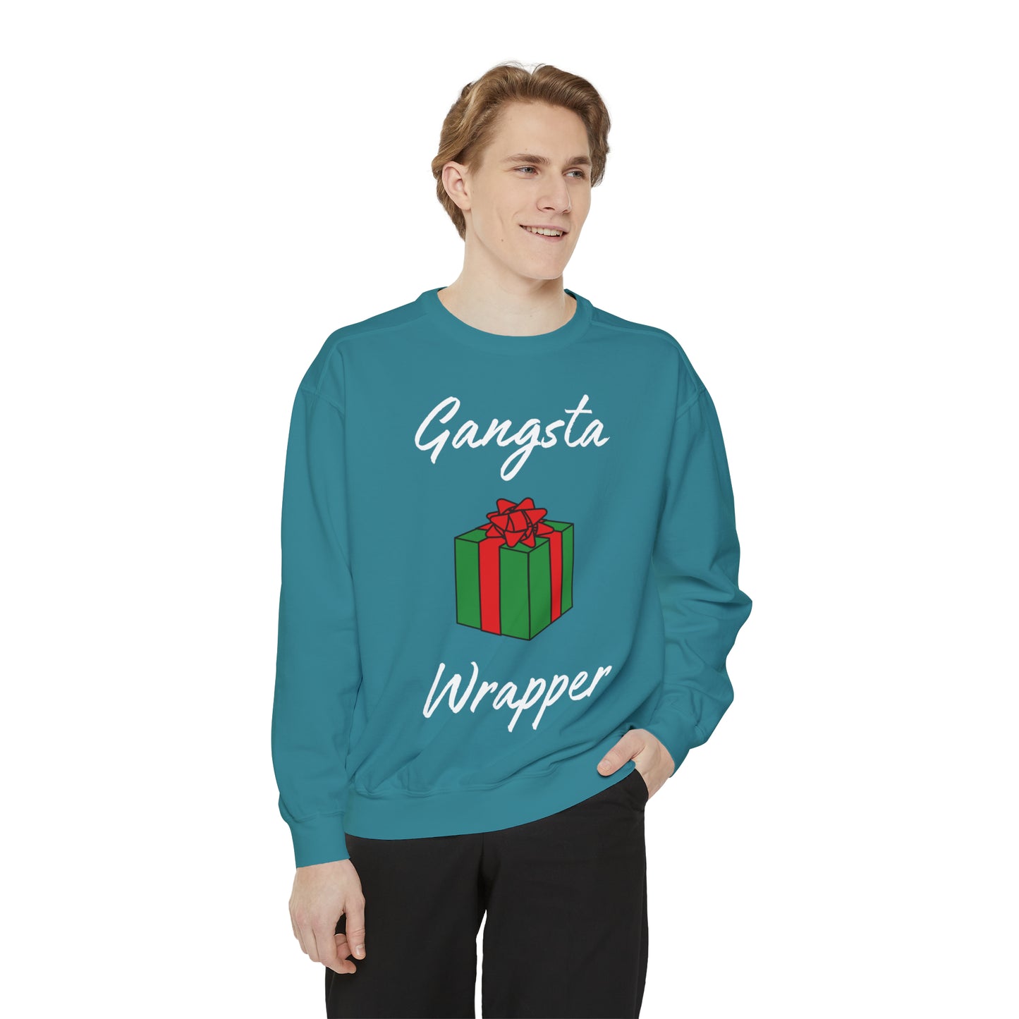 Gangsta Wrapper Unisex Garment-Dyed Sweatshirt