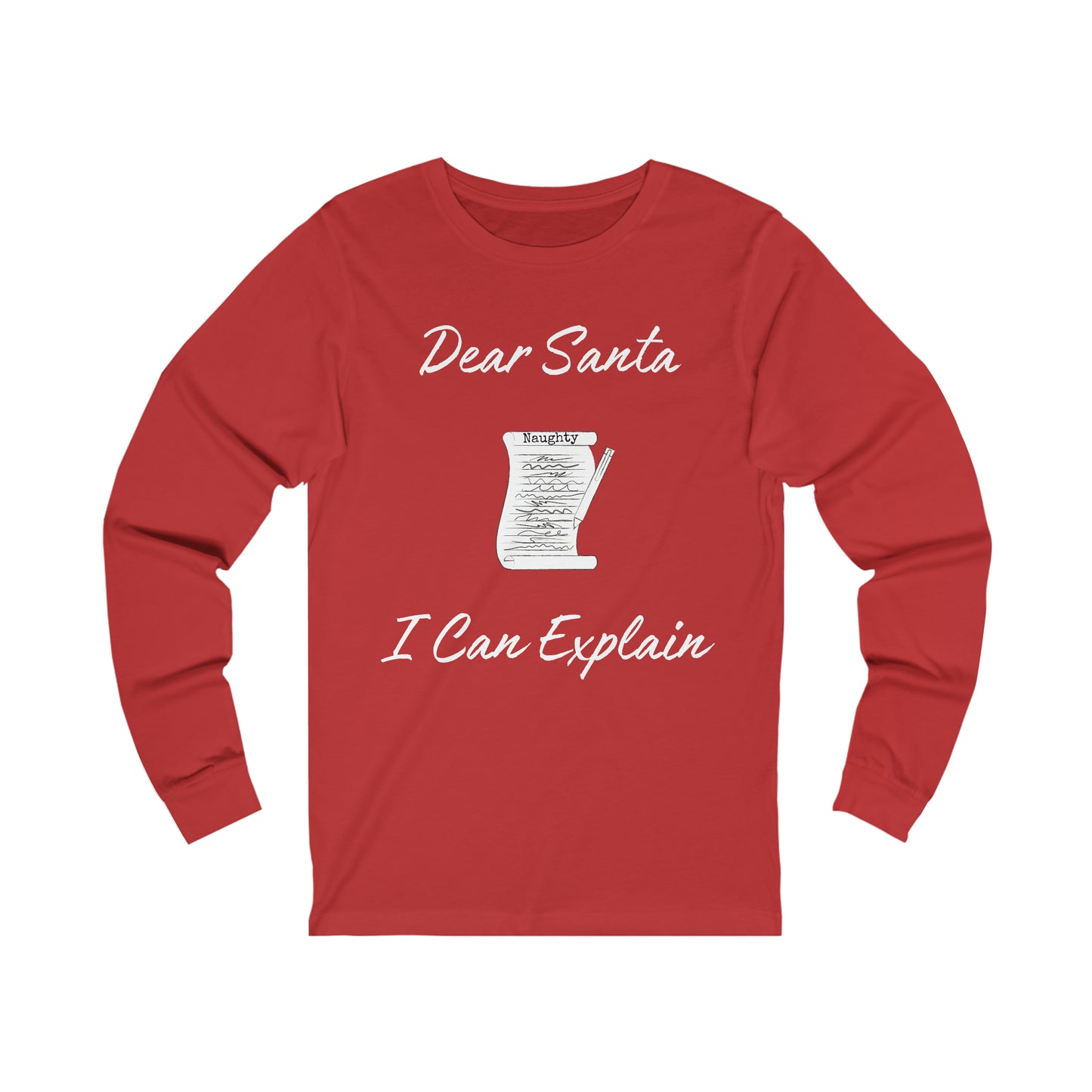 Dear Santa Extra Soft Unisex Jersey Long Sleeve Tee