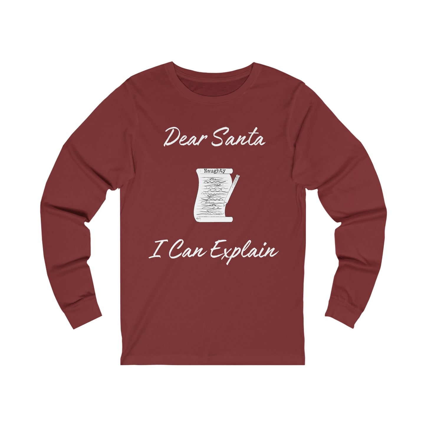 Dear Santa Extra Soft Unisex Jersey Long Sleeve Tee