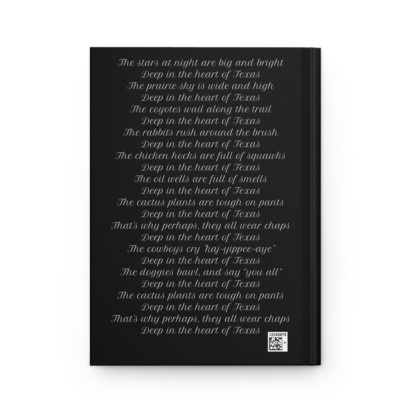 Heart of Texas Hardcover Journal Matte - Black