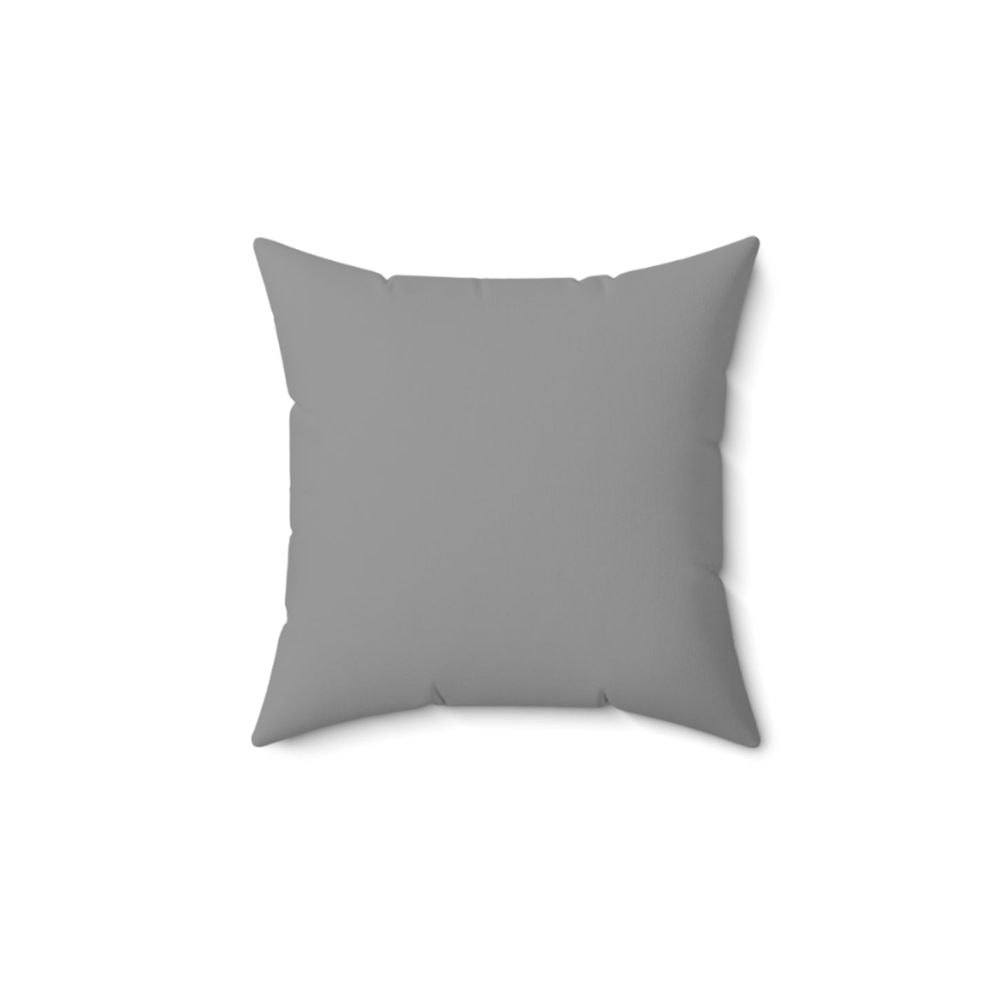 Feeling Nice With Pumpkin Spice Spun Polyester Square Pillow - Grey