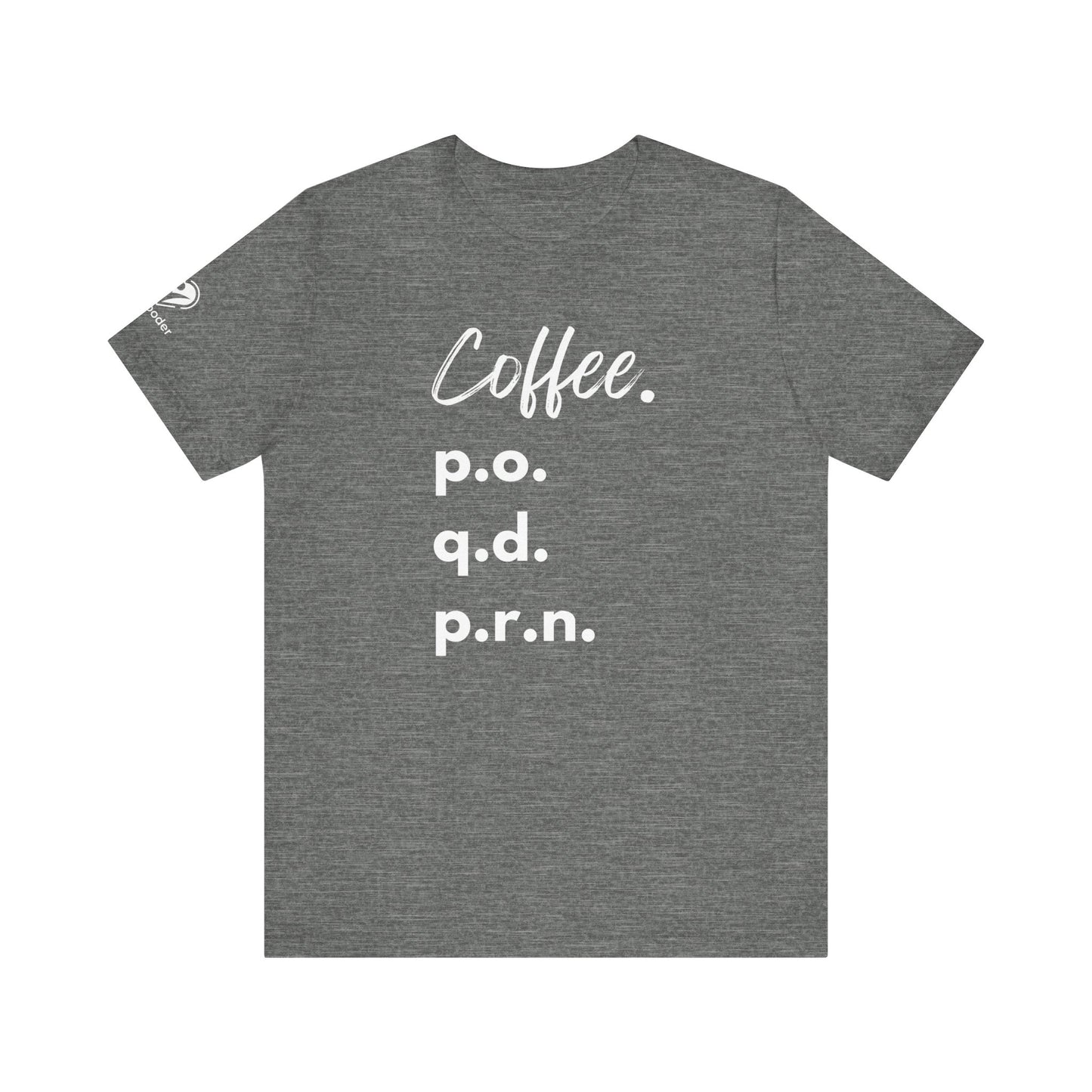 Coffee Script PO-QD-PRN Extra Soft Unisex Jersey Short Sleeve Tee