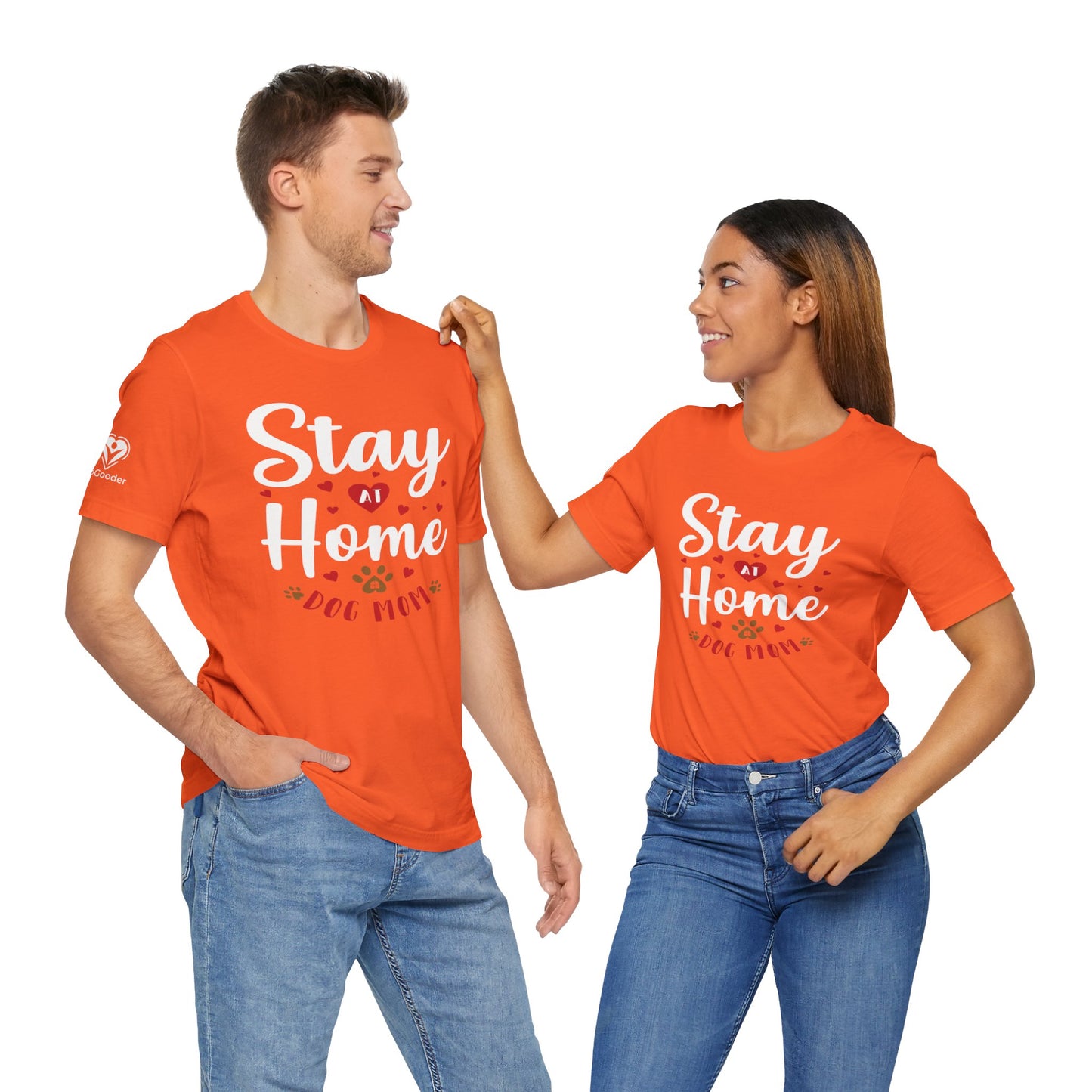 Stay At Home Dog Mom Extra Soft Unisex Jersey Short Sleeve Tee