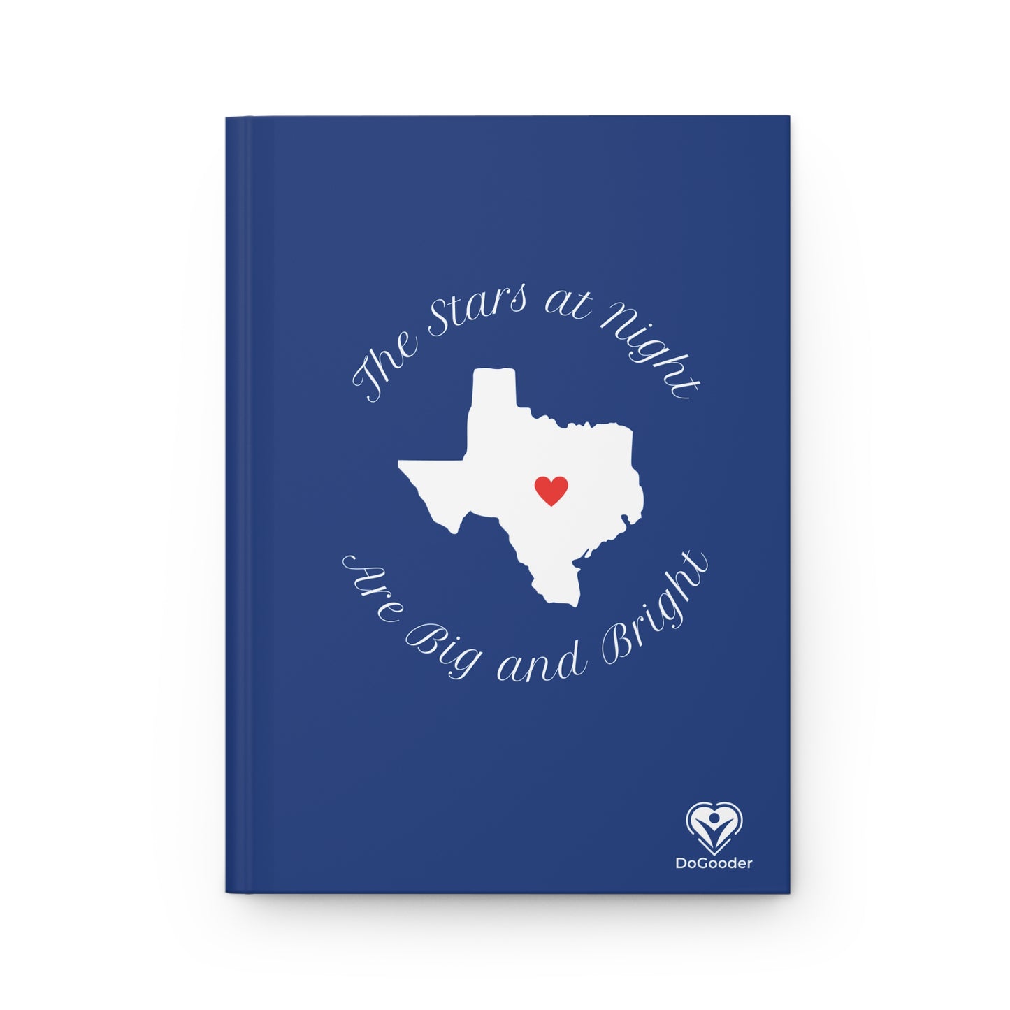 Heart of Texas Hardcover Journal Matte - Dark Blue