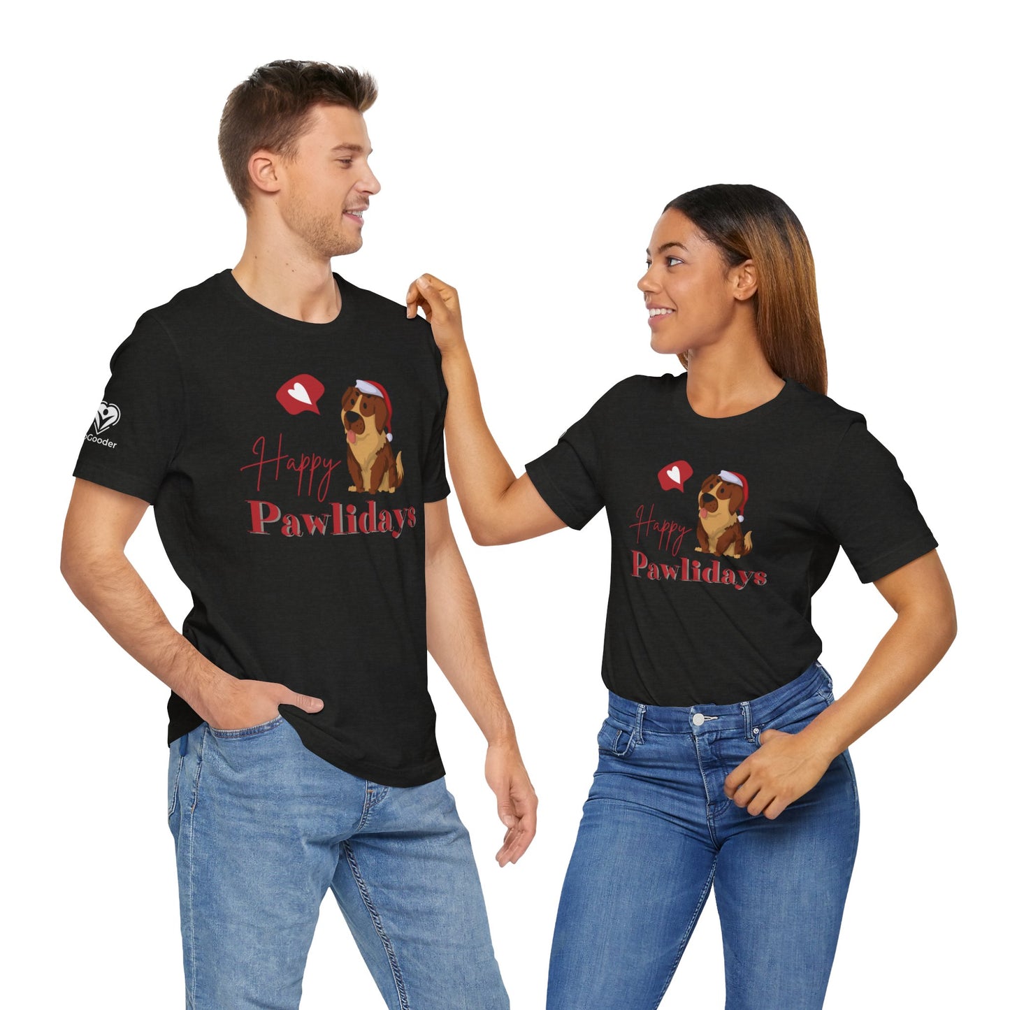 Happy Pawlidays Extra Soft Unisex Jersey Short Sleeve Tee