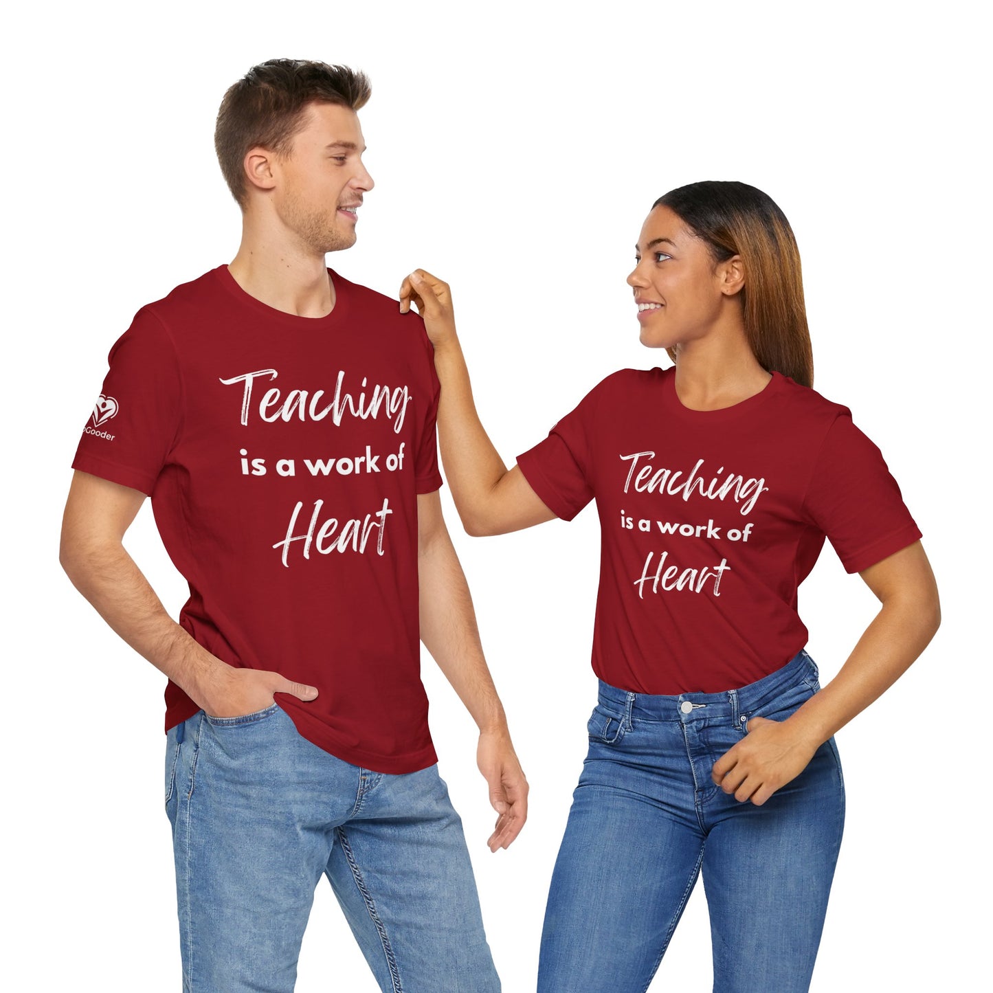 Teaching Is A Work Of Heart Extra Soft Unisex Jersey Short Sleeve Tee