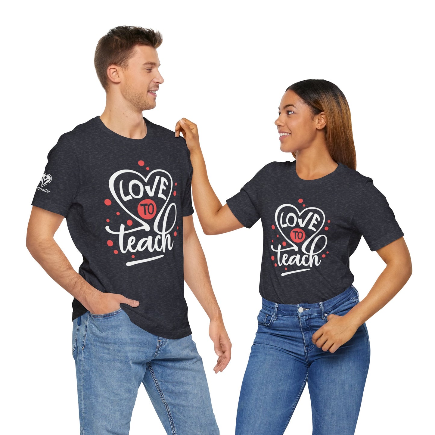 Love To Teach Script Extra Soft Unisex Jersey Short Sleeve Tee