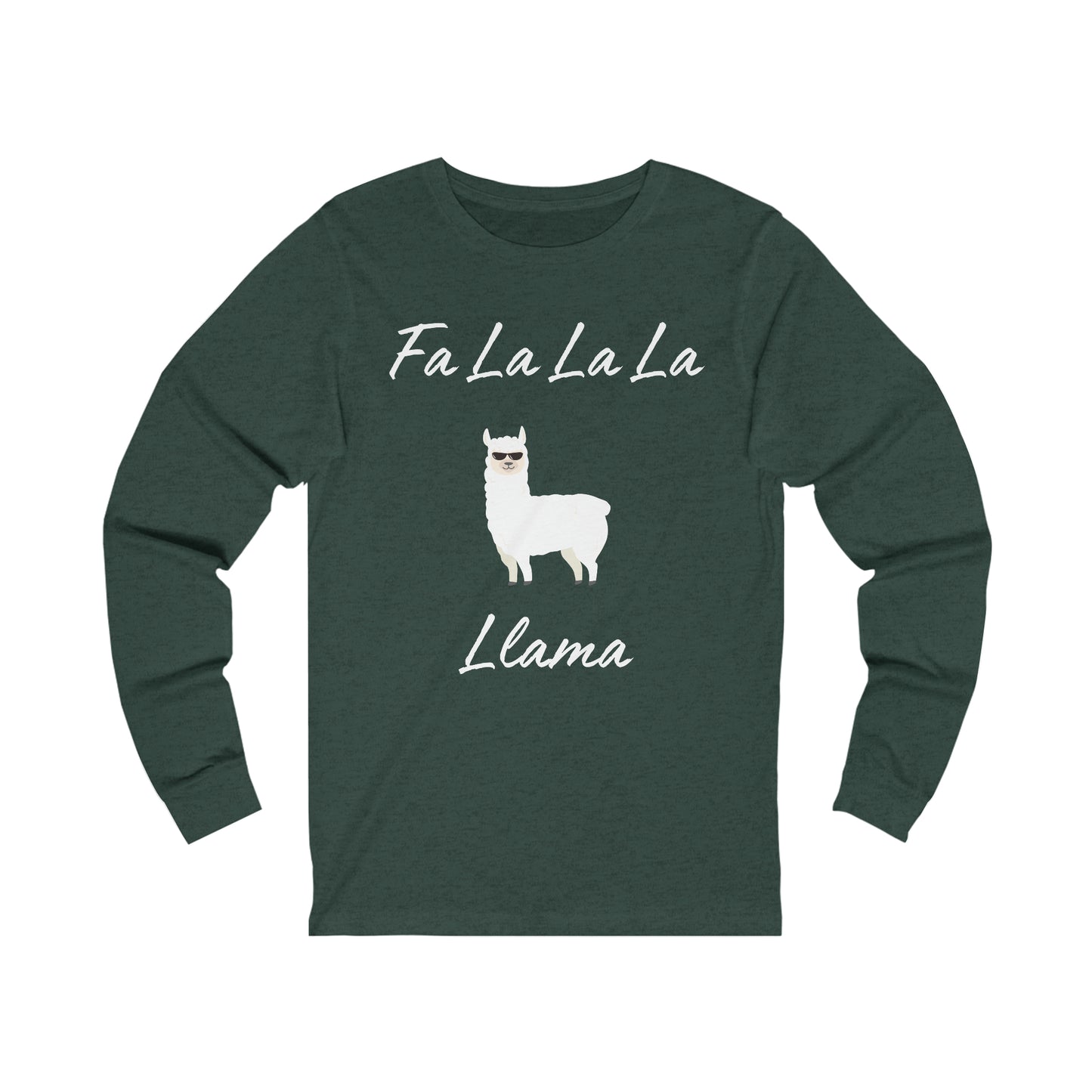Fa La La La Llama Extra Soft Unisex Jersey Long Sleeve Tee