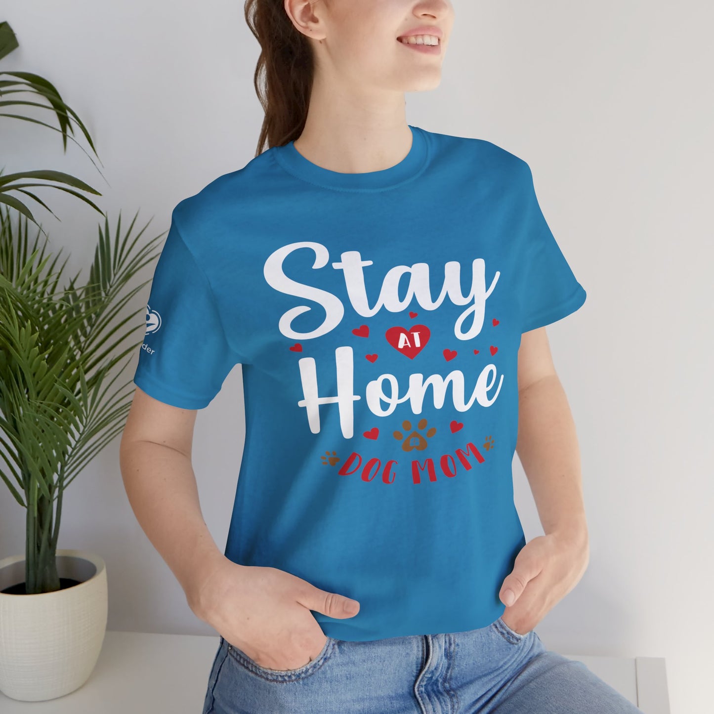 Stay At Home Dog Mom Extra Soft Unisex Jersey Short Sleeve Tee