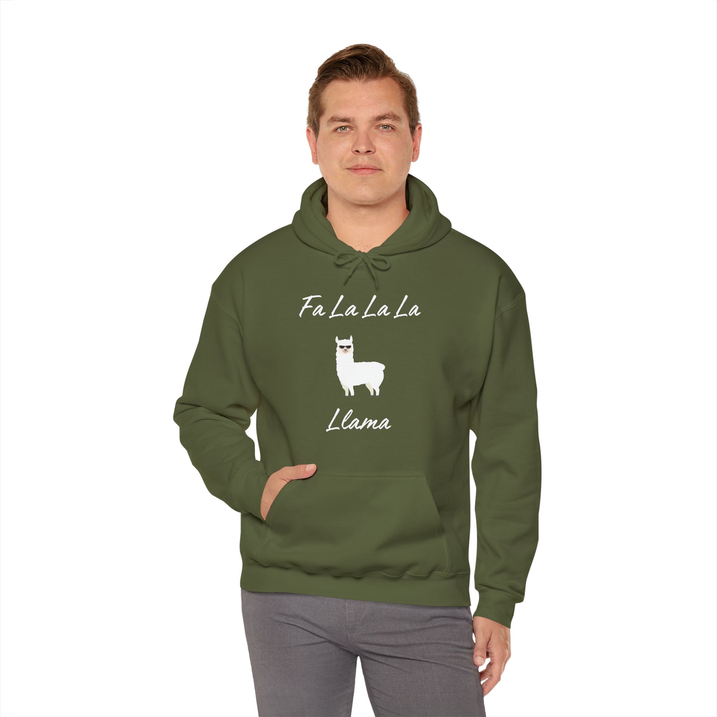 Fa La La La Llama Unisex Heavy Blend™ Hooded Sweatshirt