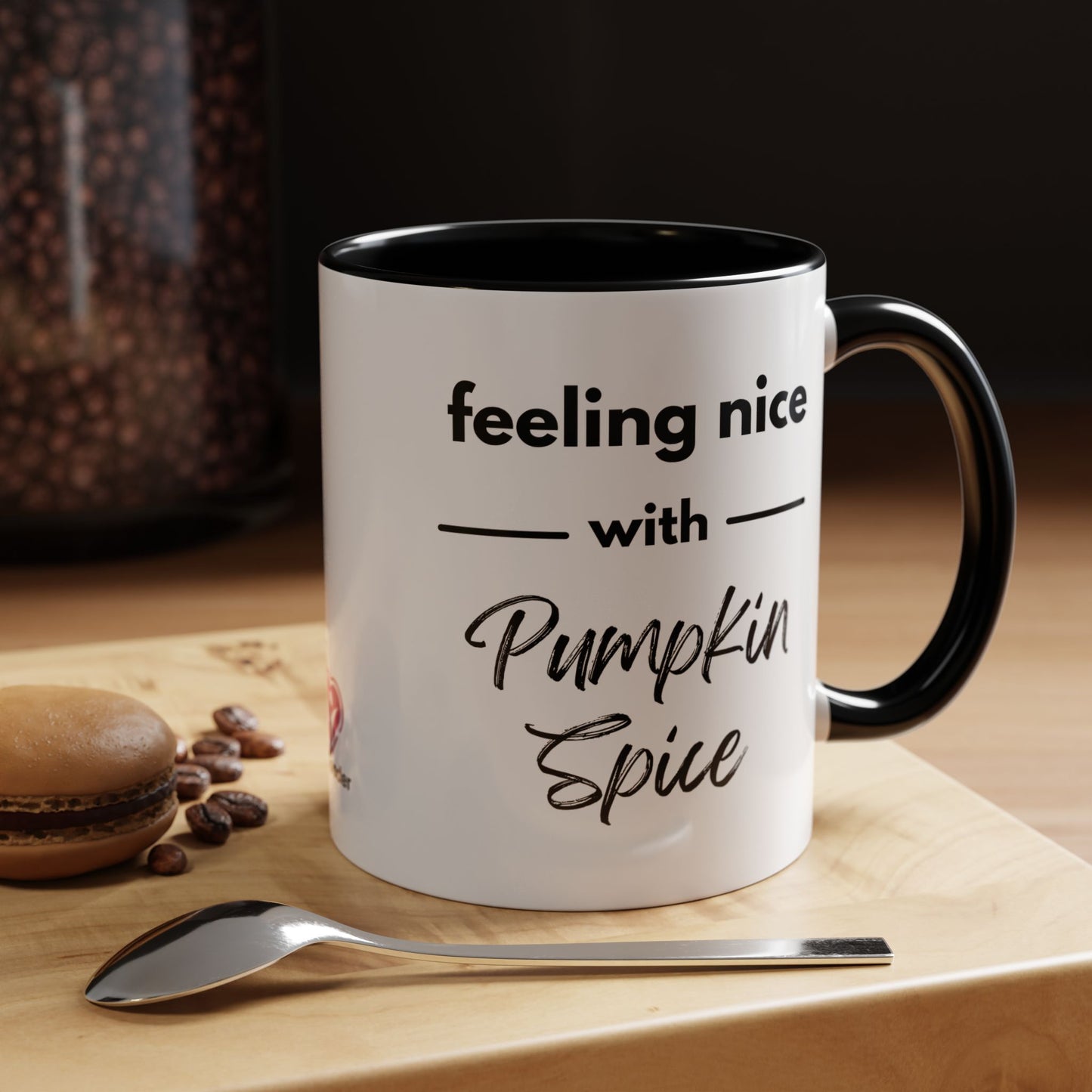 Feeling Nice With Pumpkin Spice Accent Coffee Mug, 11oz