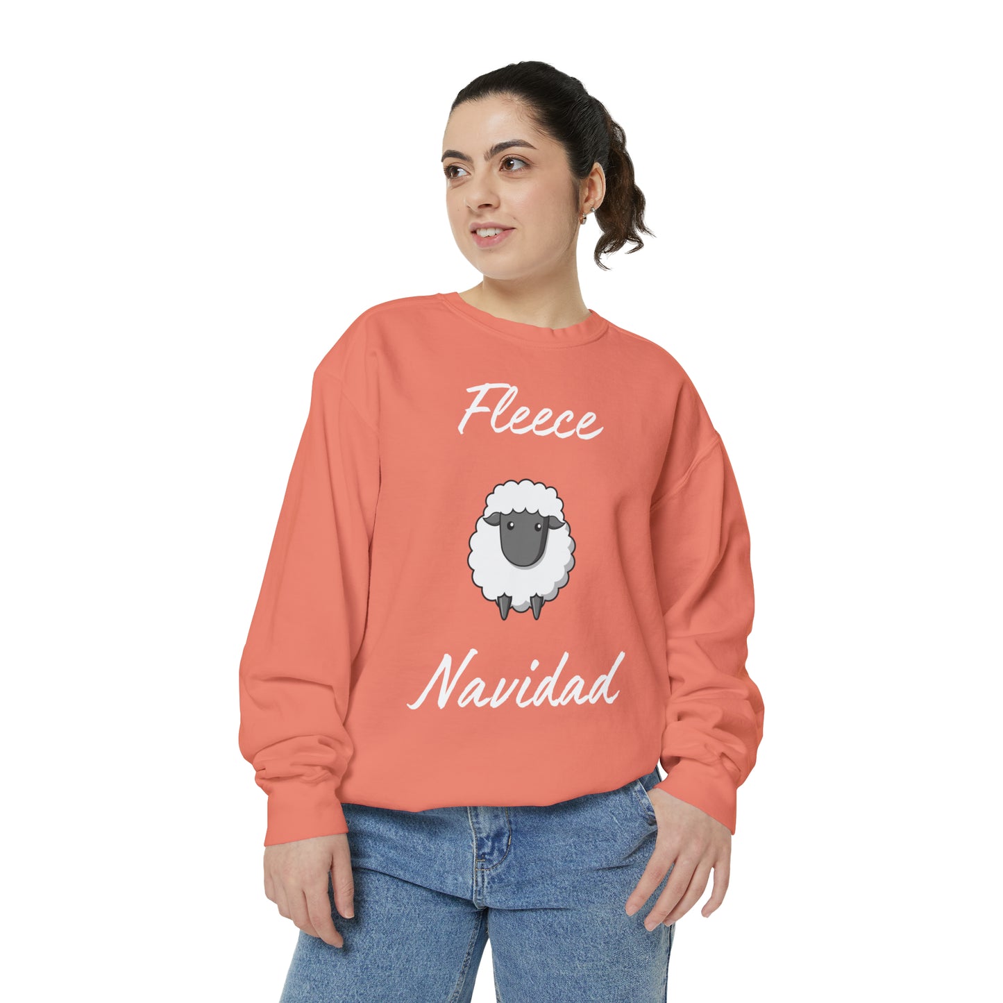 Fleece Navidad Unisex Garment-Dyed Sweatshirt