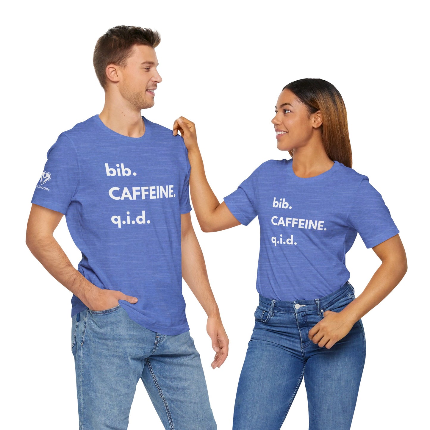 Caffeine bib-qid Extra Soft Unisex Jersey Short Sleeve Tee