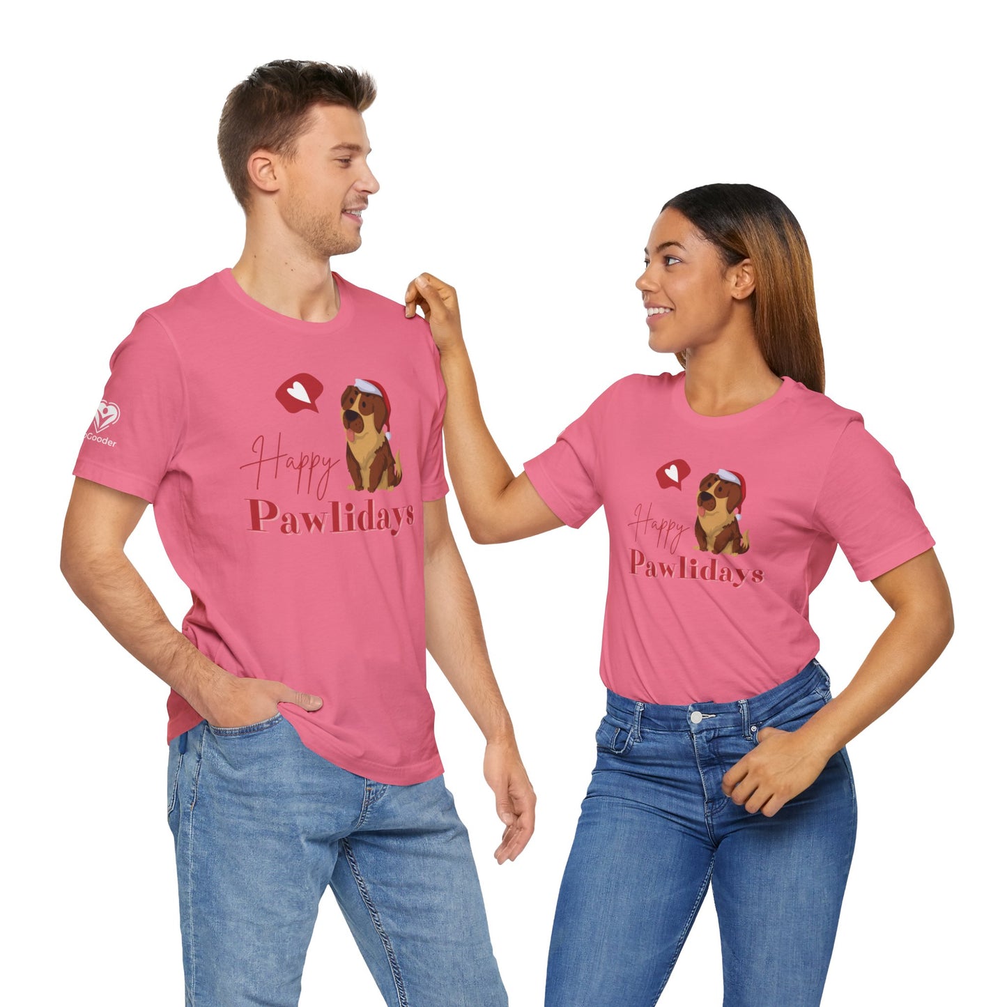 Happy Pawlidays Extra Soft Unisex Jersey Short Sleeve Tee