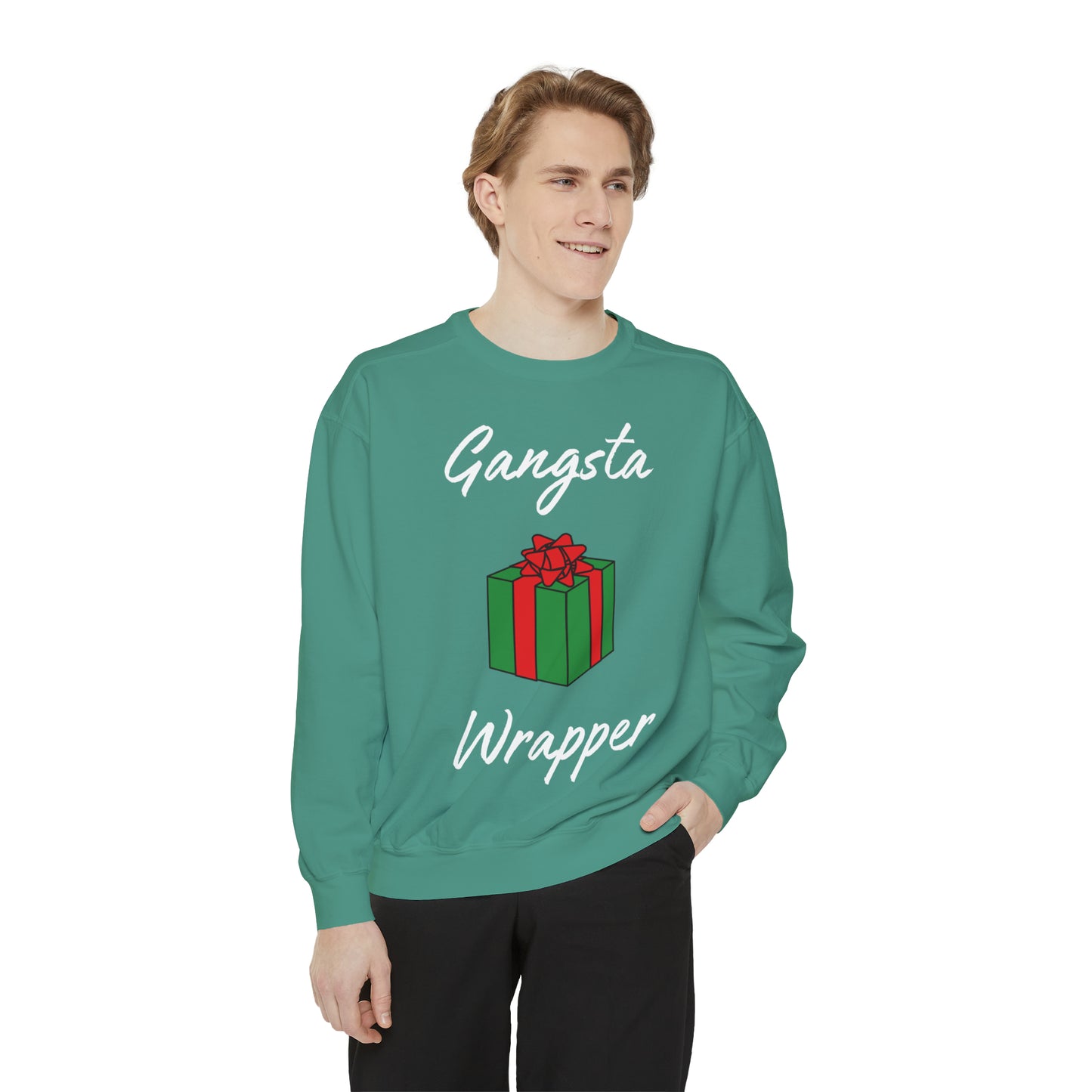 Gangsta Wrapper Unisex Garment-Dyed Sweatshirt