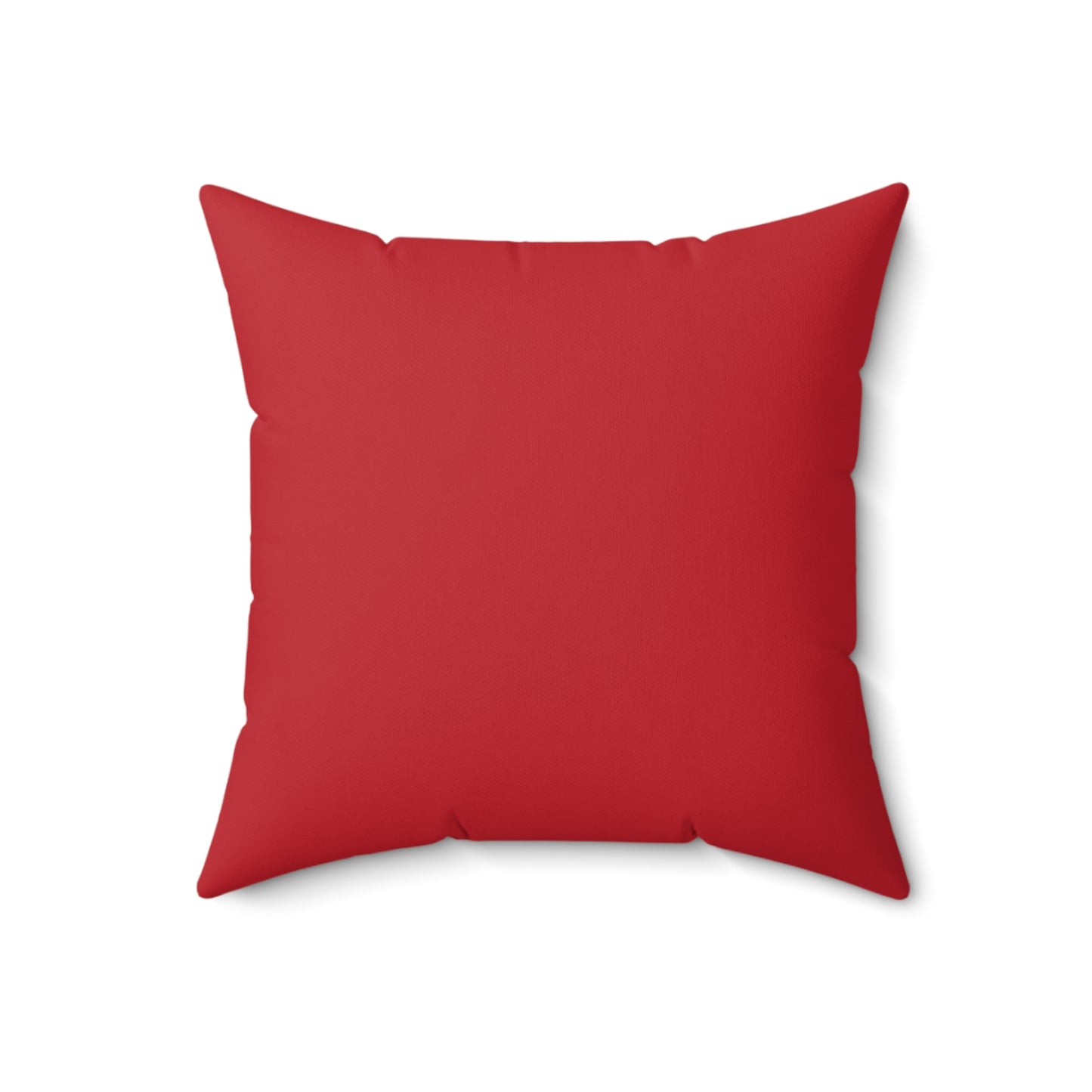 Feeling Nice With Pumpkin Spice Spun Polyester Square Pillow - Dark Red