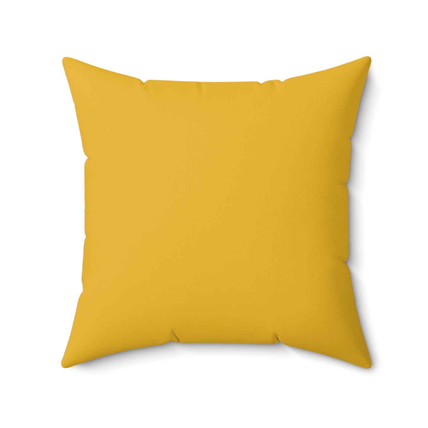 Feeling Nice With Pumpkin Spice Spun Polyester Square Pillow - Yellow