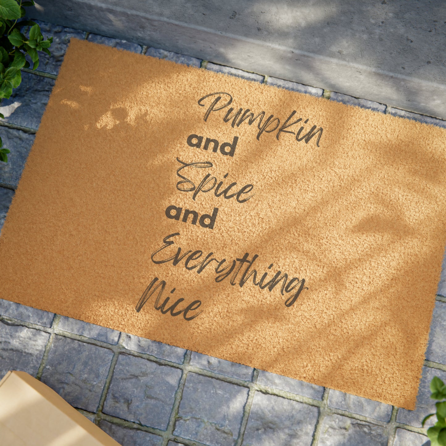 Pumpkin Spice Everything Nice Coir Welcome Mat