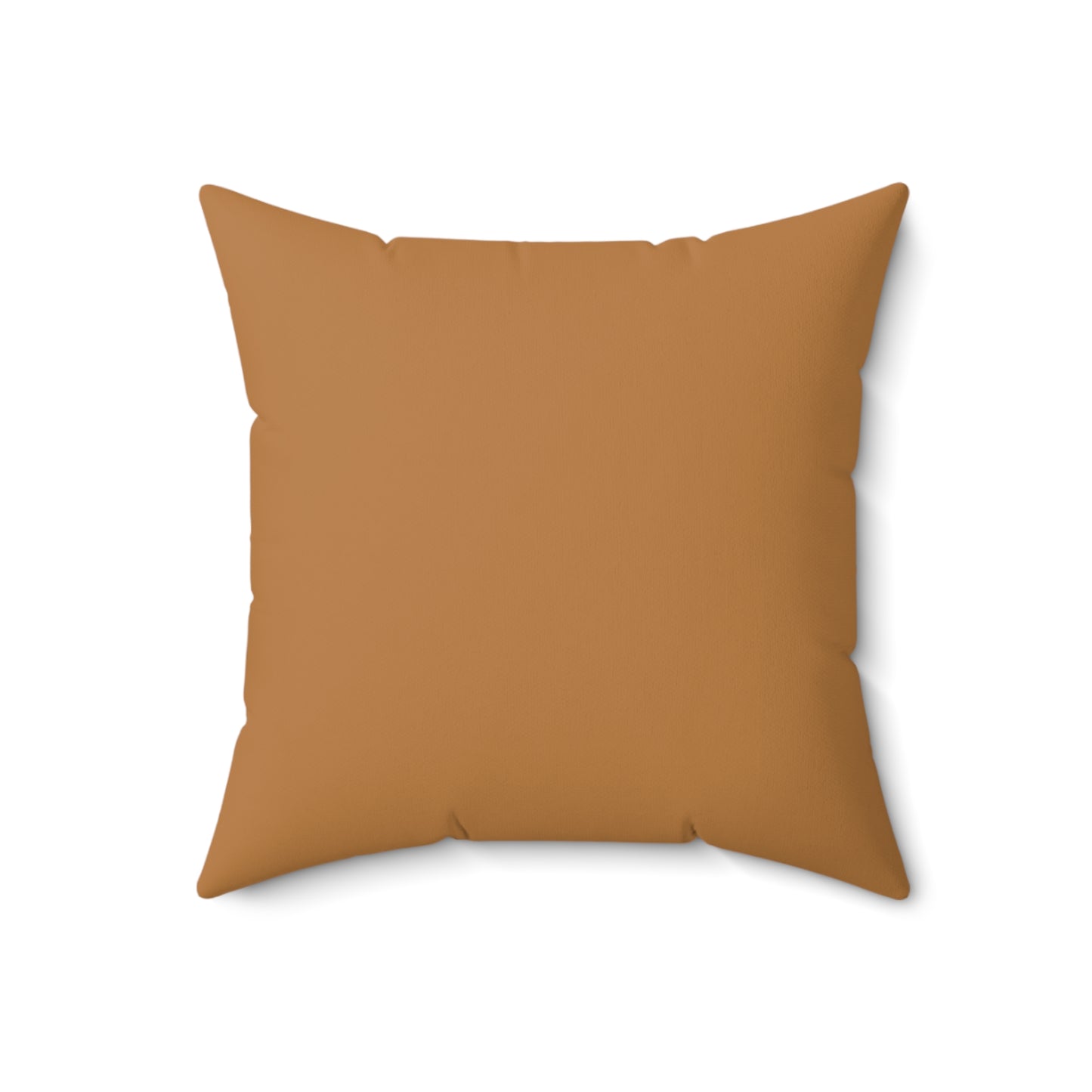 Feeling Nice With Pumpkin Spice Spun Polyester Square Pillow - Brown