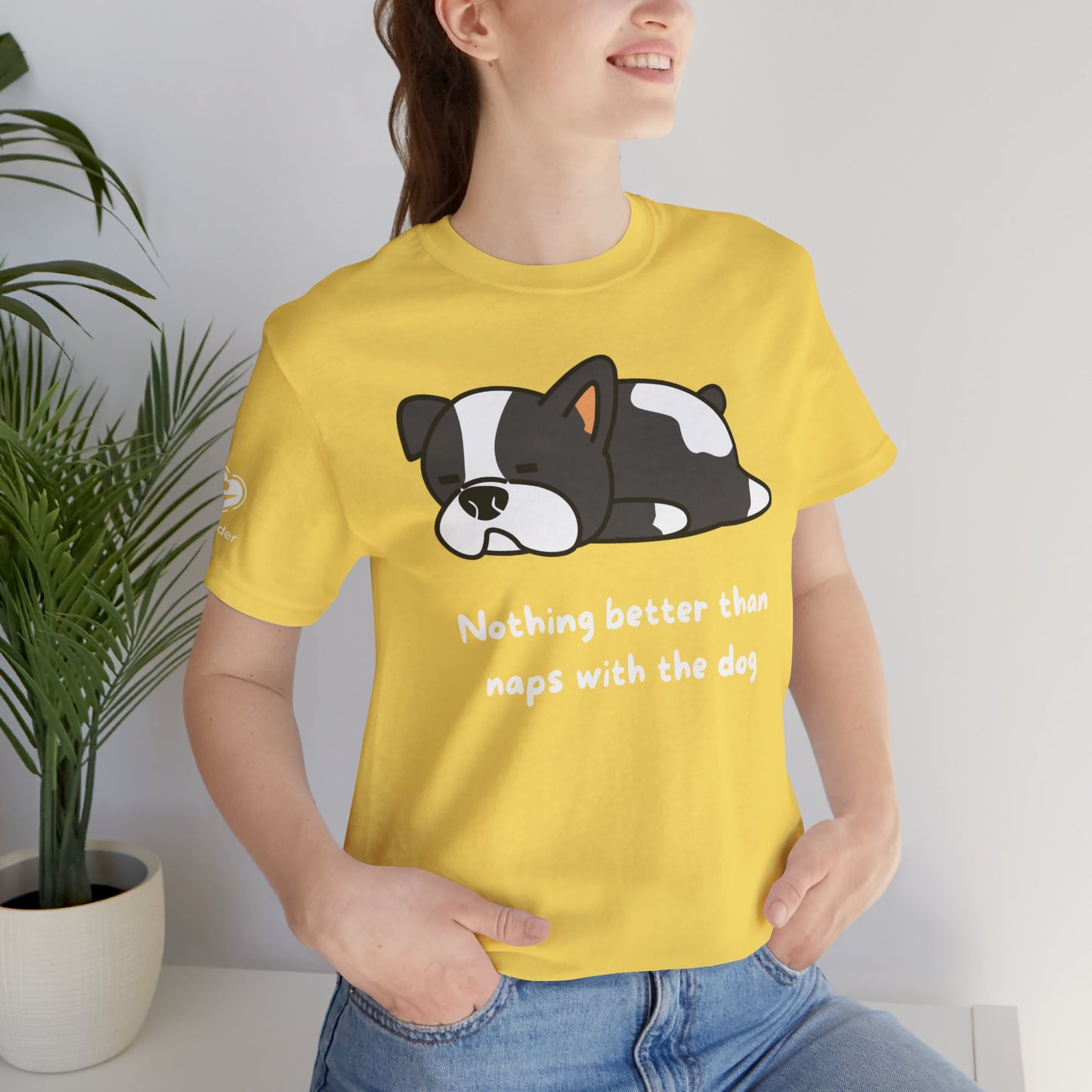 Naps With The Dog Extra Soft Unisex Jersey Short Sleeve Tee