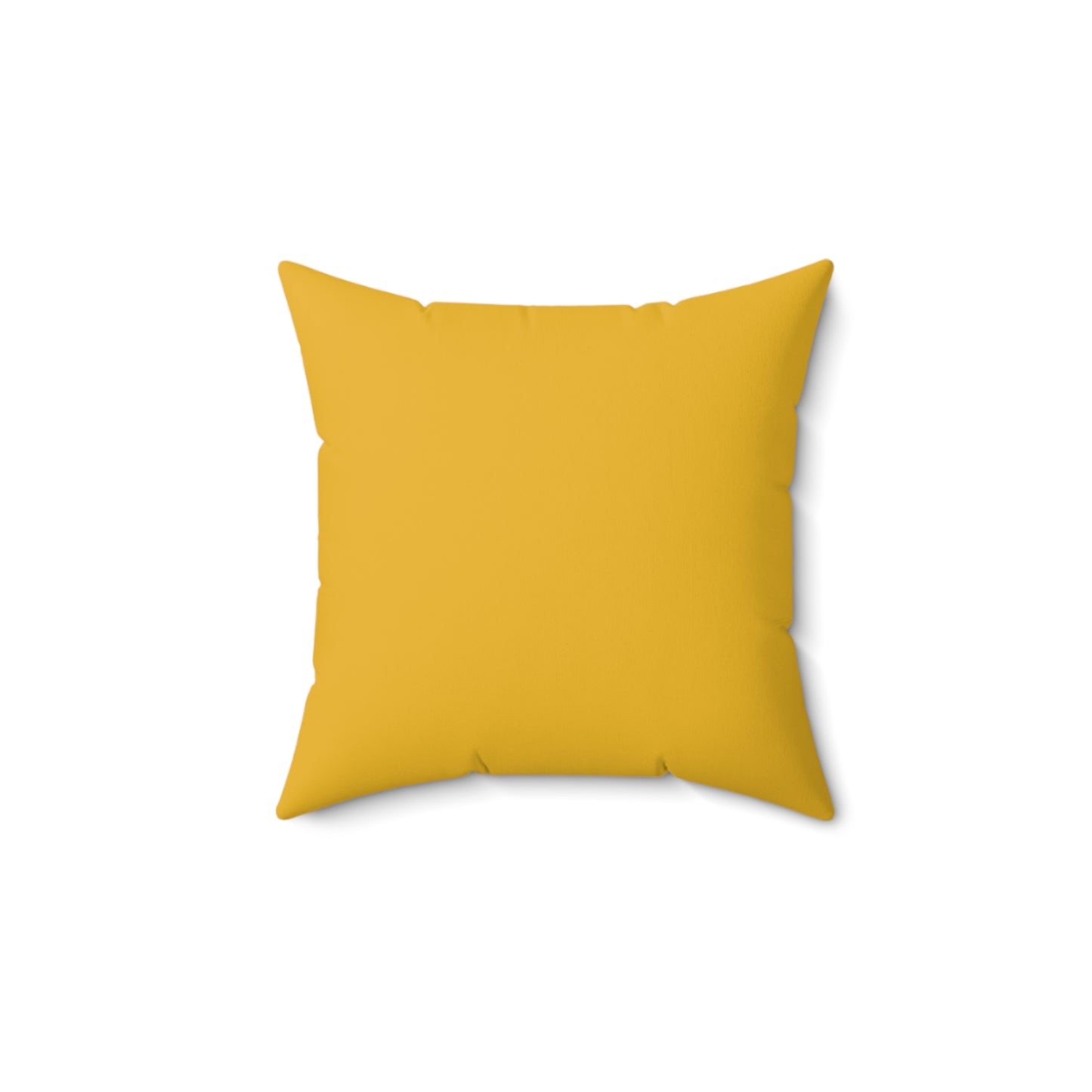 Feeling Nice With Pumpkin Spice Spun Polyester Square Pillow - Yellow