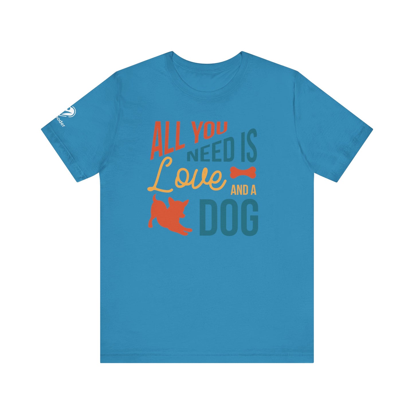 Love And A Dog - Bone Extra Soft Unisex Jersey Short Sleeve Tee