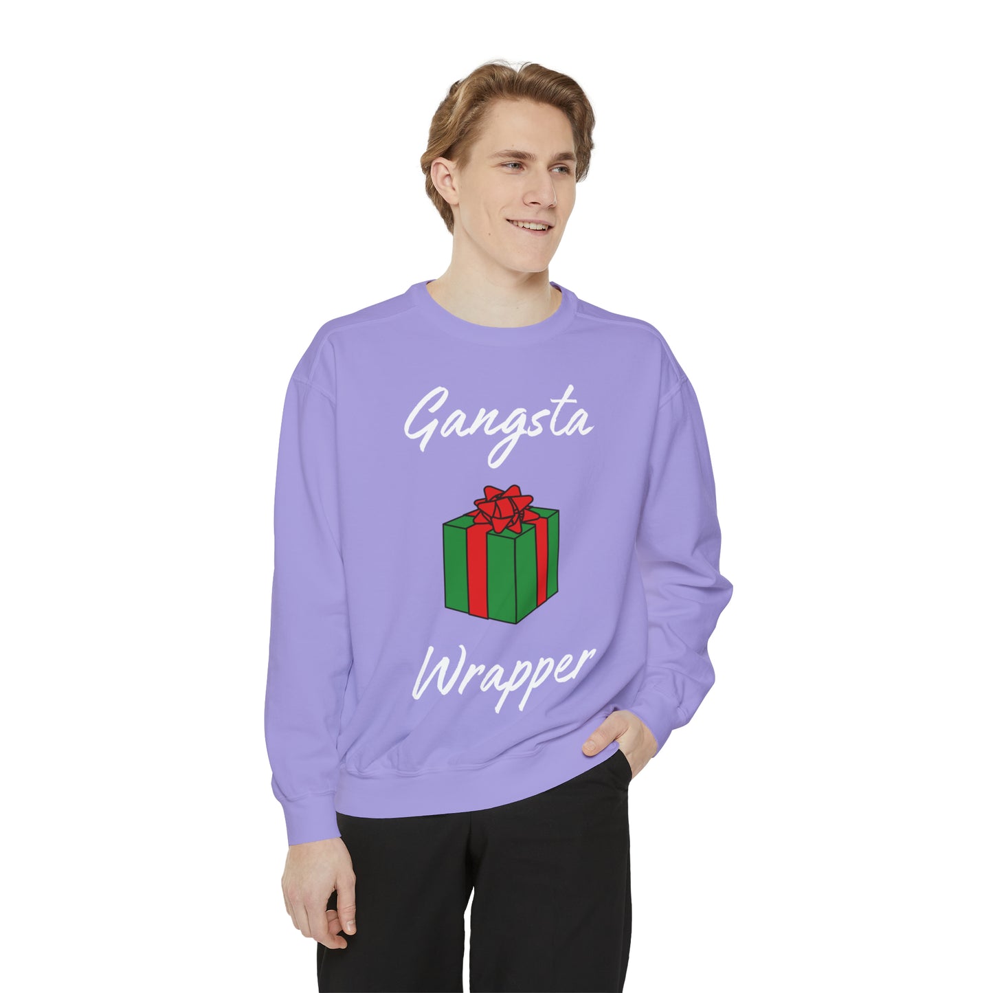 Gangsta Wrapper Unisex Garment-Dyed Sweatshirt