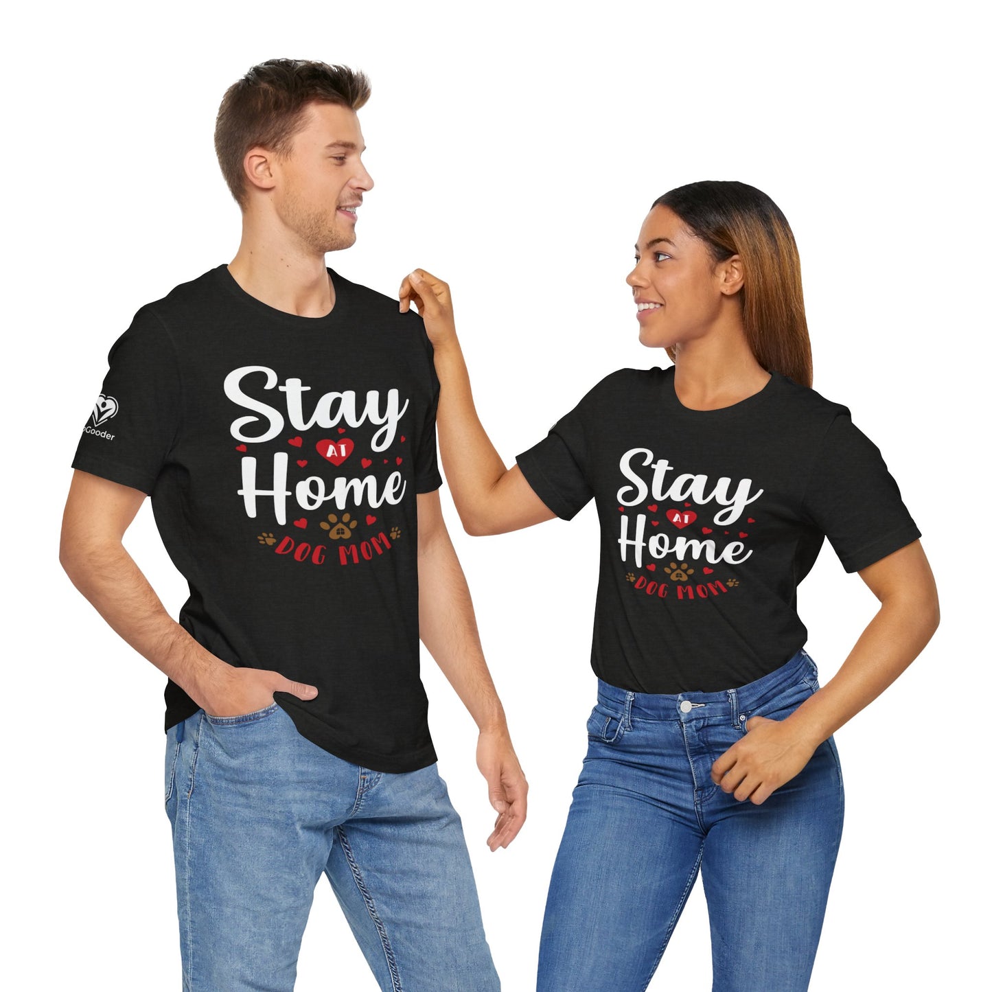 Stay At Home Dog Mom Extra Soft Unisex Jersey Short Sleeve Tee