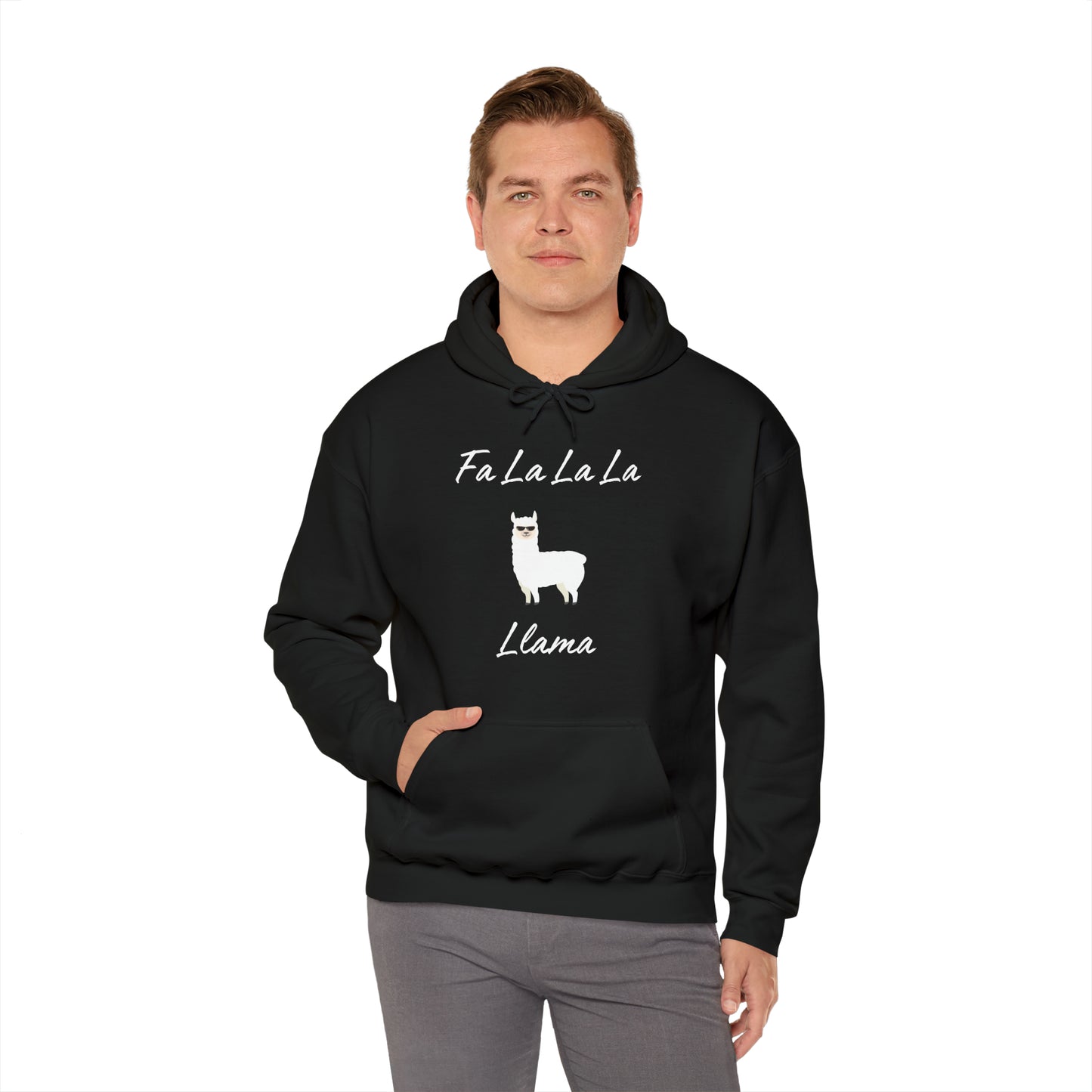 Fa La La La Llama Unisex Heavy Blend™ Hooded Sweatshirt